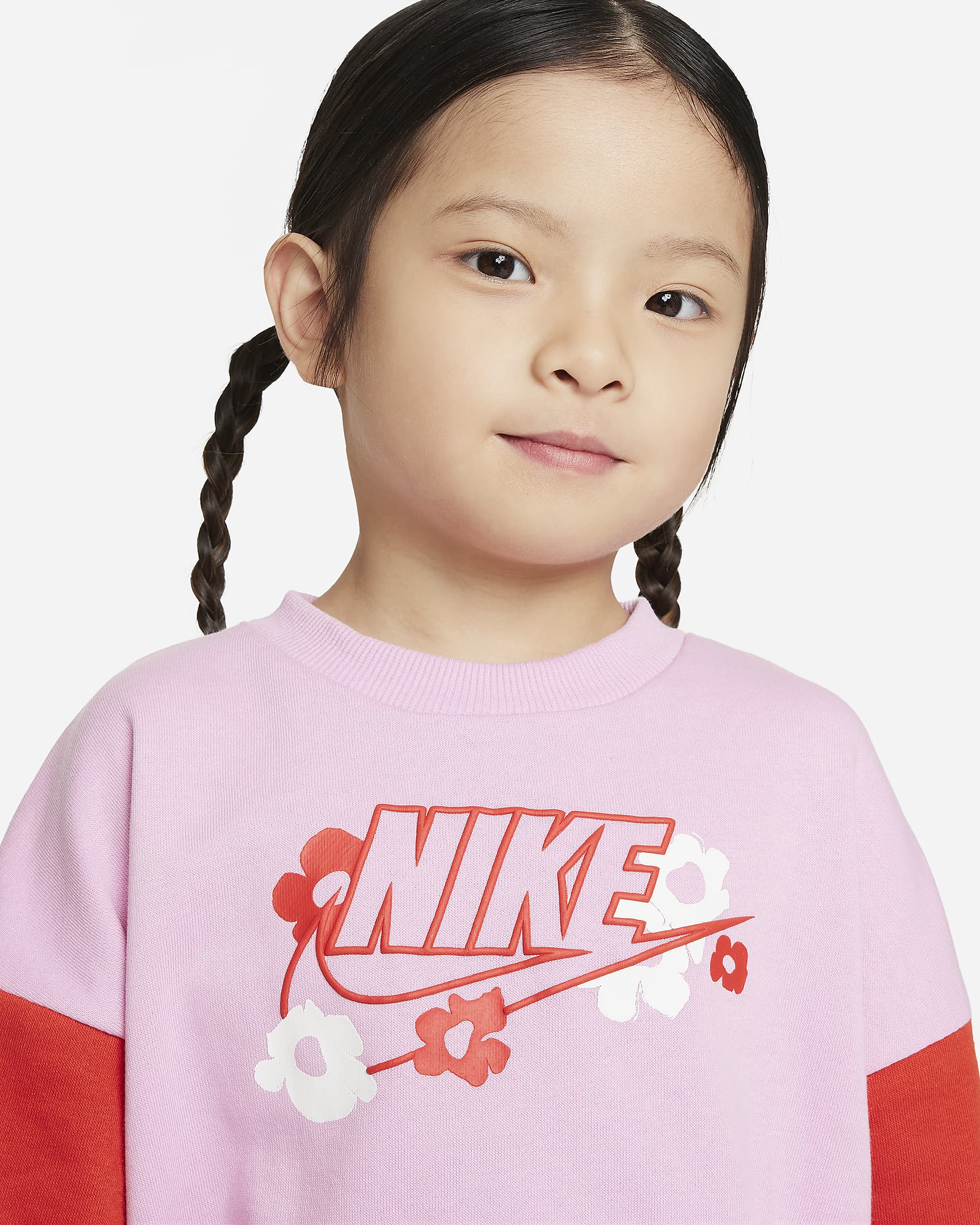 Nike Floral Conjunto de sudadera y leggings - Infantil - Pink Rise