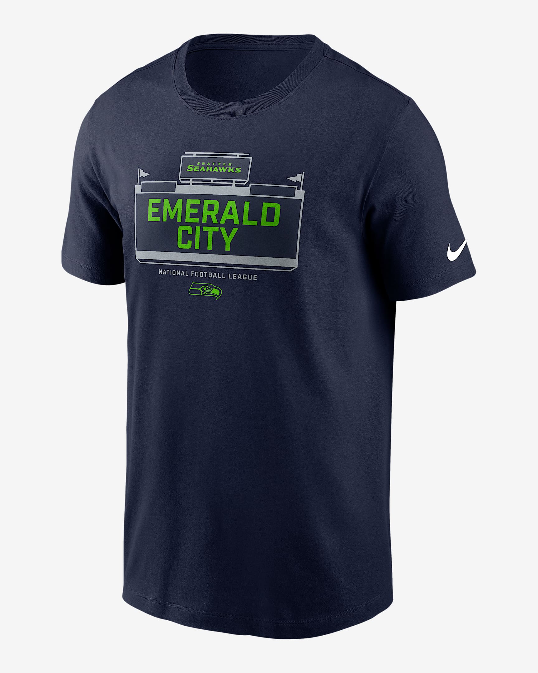 Seattle Seahawks Local Essential Men's Nike NFL T-Shirt - Navy
