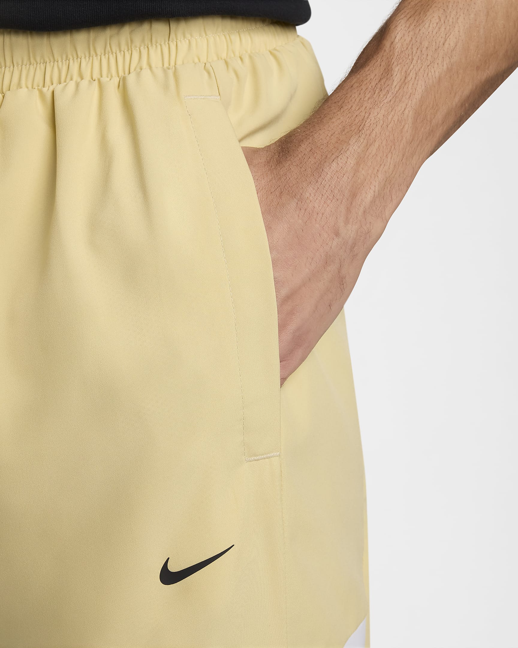 Pantaloni in tessuto da basket Nike Icon – Uomo - Team Gold/Nero/Bianco/Nero