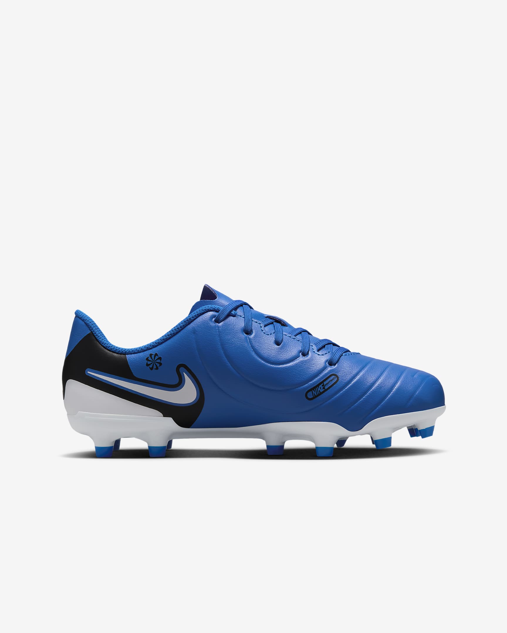 Chaussure de foot basse à crampons multi-surfaces Nike Jr. Tiempo Legend 10 Club pour enfant/ado - Soar/Blanc