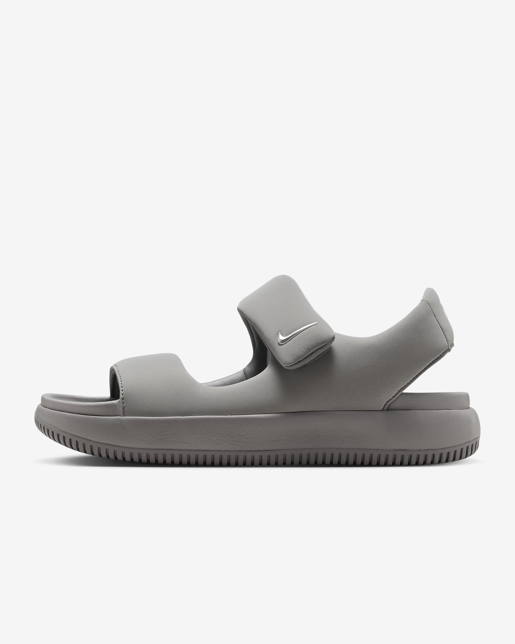 Klapki męskie Nike Calm - Flat Pewter/Flat Pewter/Metallic Silver