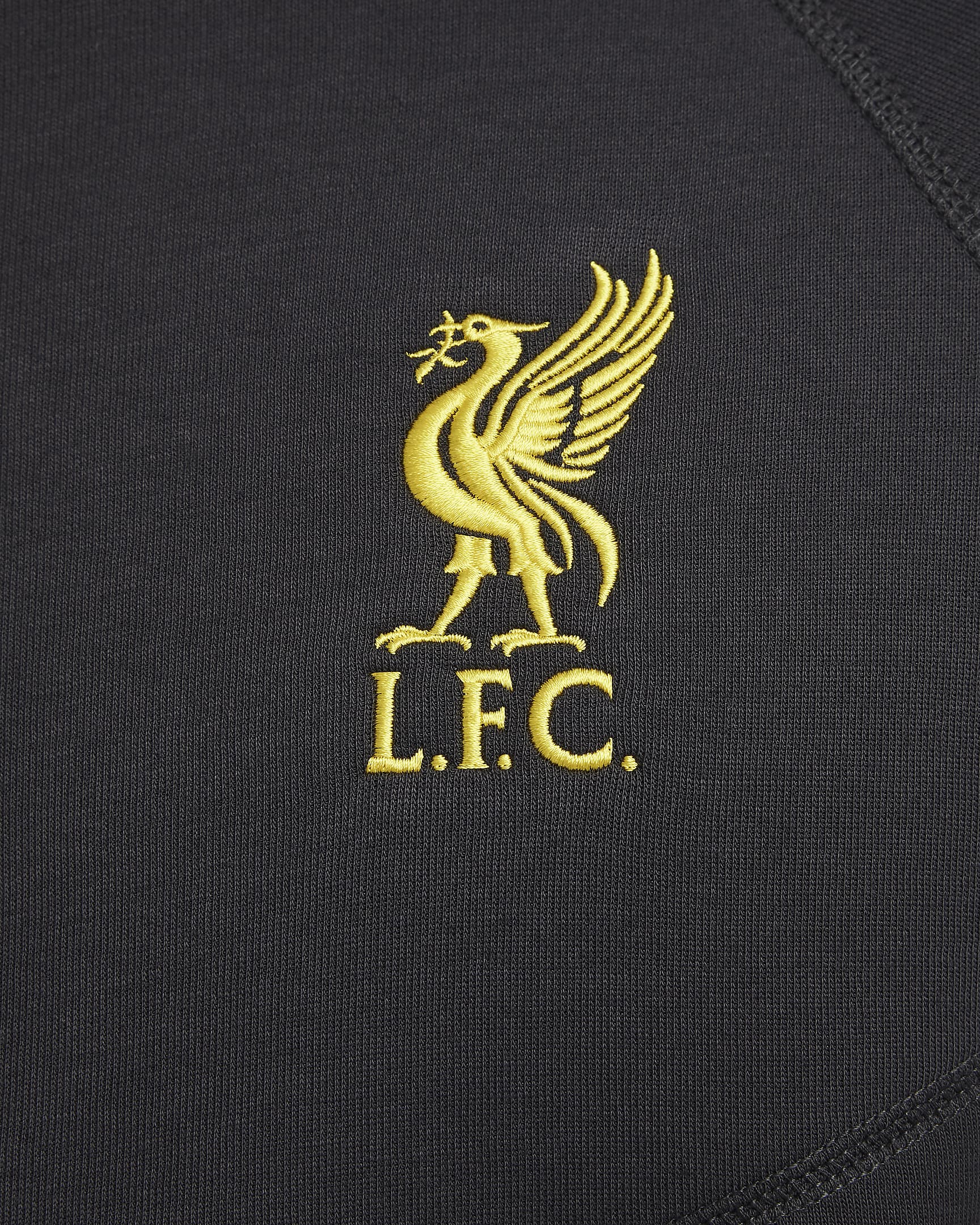 FC Liverpool Tech Windrunner Third Nike Fußball-Fleece-Kapuzenjacke (Herren) - Dark Smoke Grey/Chrome Yellow