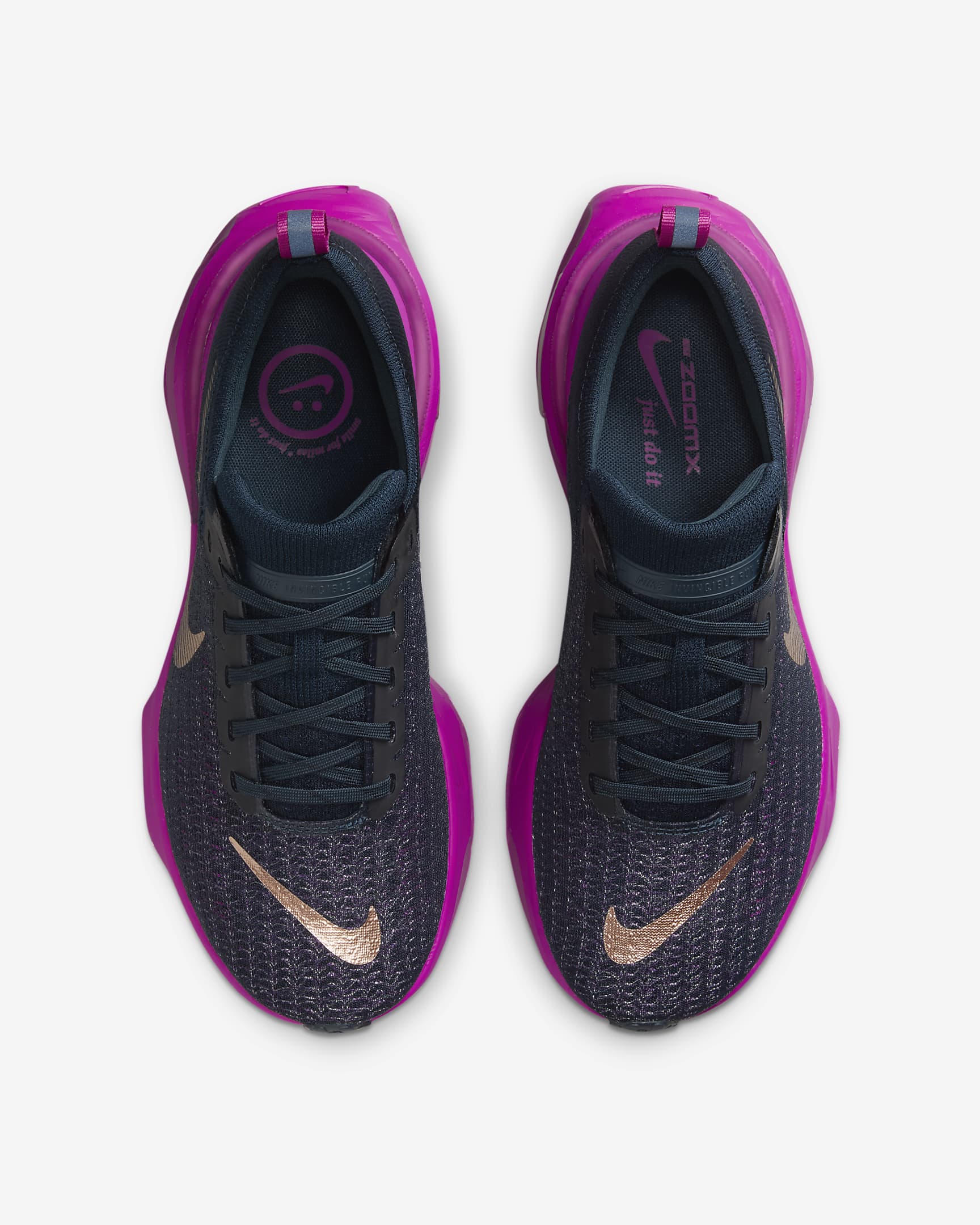 Damskie buty do biegania po asfalcie Nike Invincible 3 - Armory Navy/Vivid Grape/Hot Fuchsia/Metallic Red Bronze