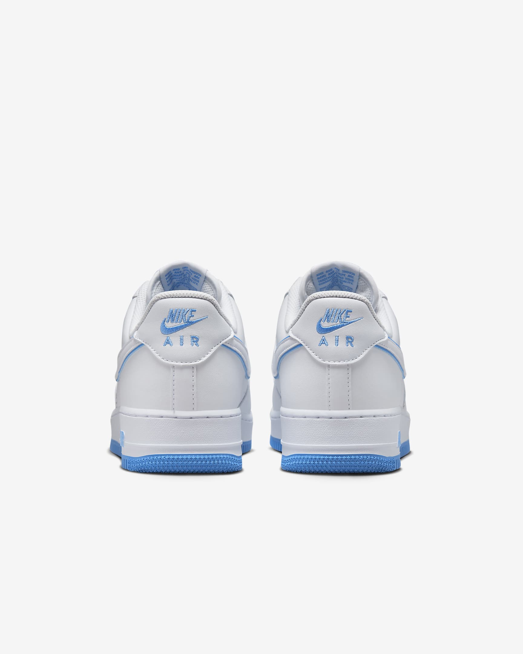 Nike Air Force 1 '07 Men's Shoes - White/White/University Blue