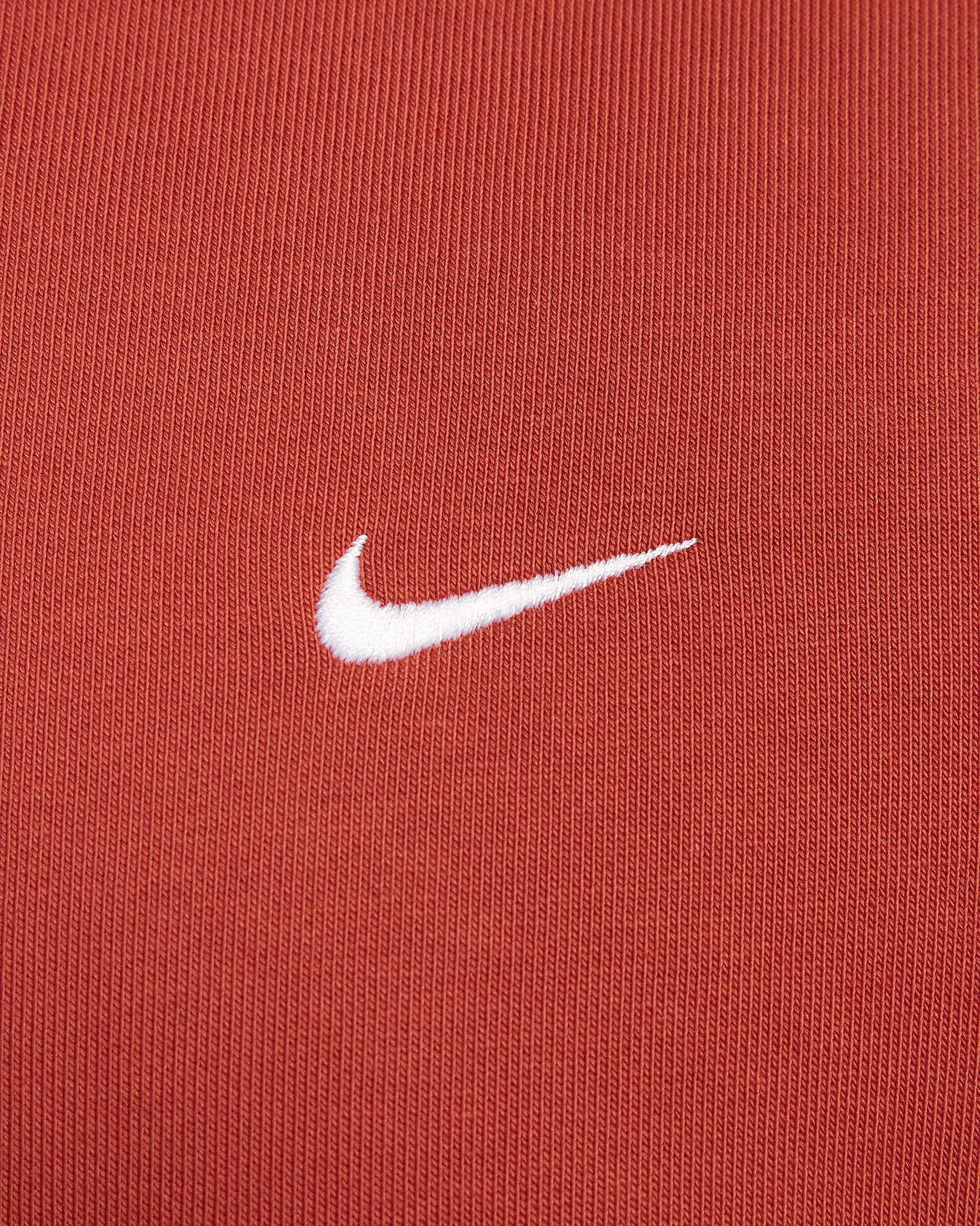 Nike Solo Swoosh Men's Fleece Crew - Dragon Red/White