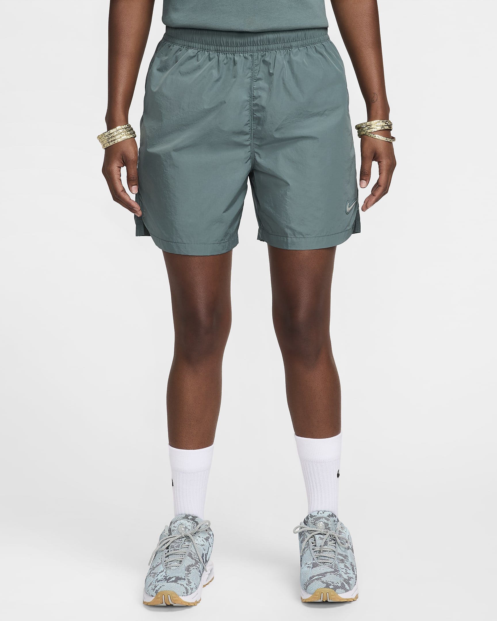 NOCTA Cardinal Nylon Shorts - Mineral Slate/Faded Spruce/Mica Green