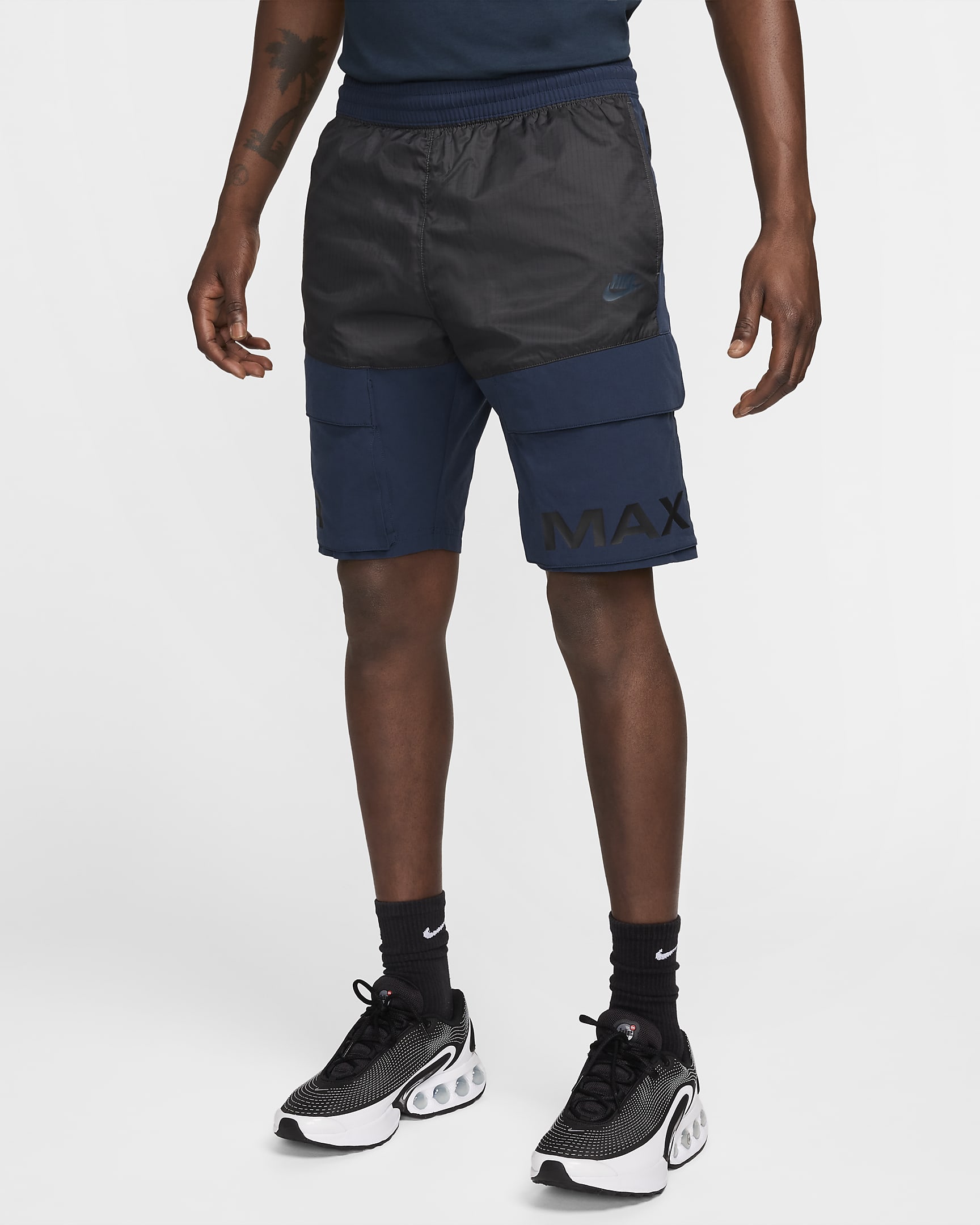 Shorts cargo in tessuto Nike Air Max – Uomo - Armory Navy/Dark Smoke Grey