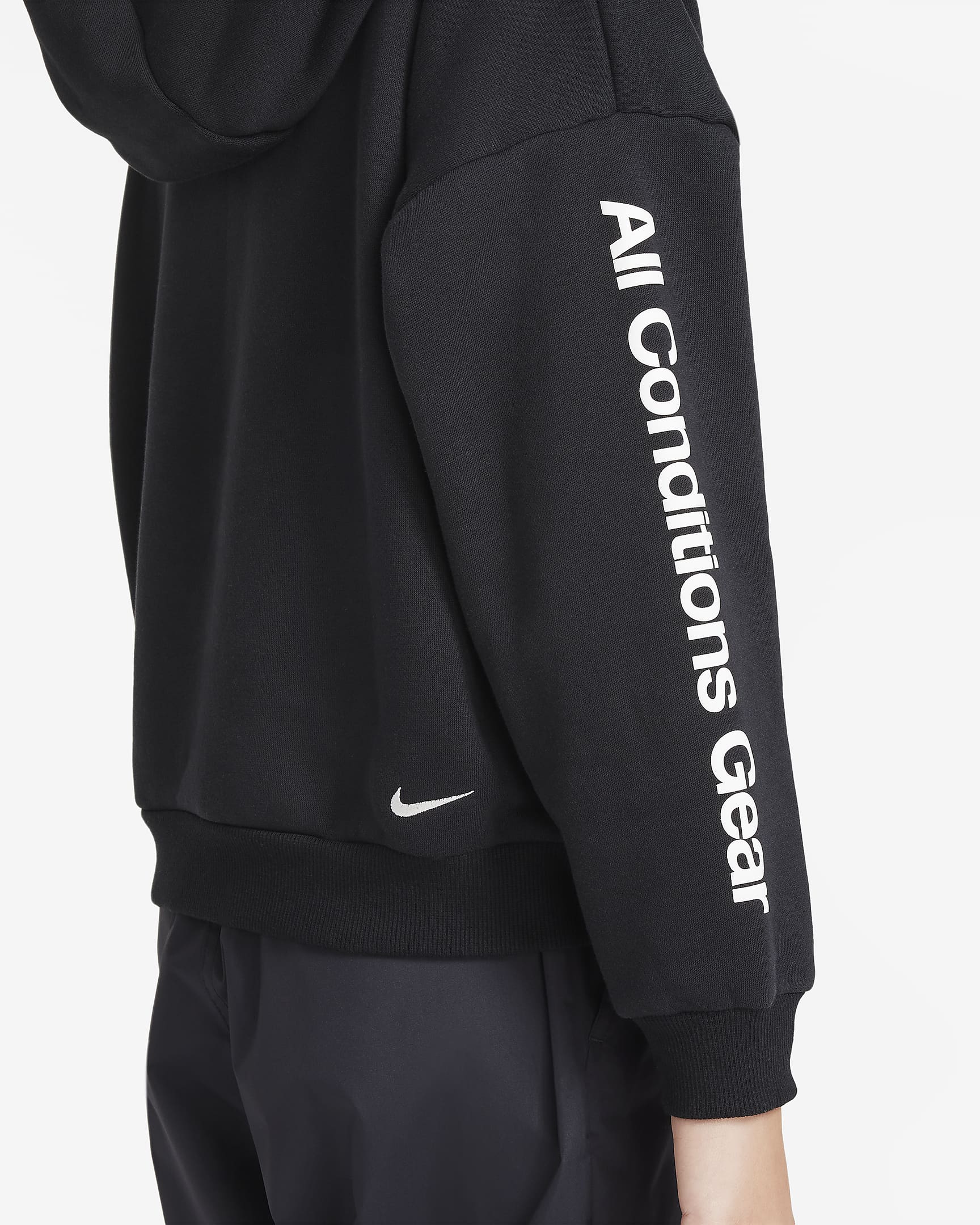 Felpa oversize con cappuccio Nike ACG Icon Fleece – Ragazzo/a - Nero/Photon Dust/Nero/Photon Dust