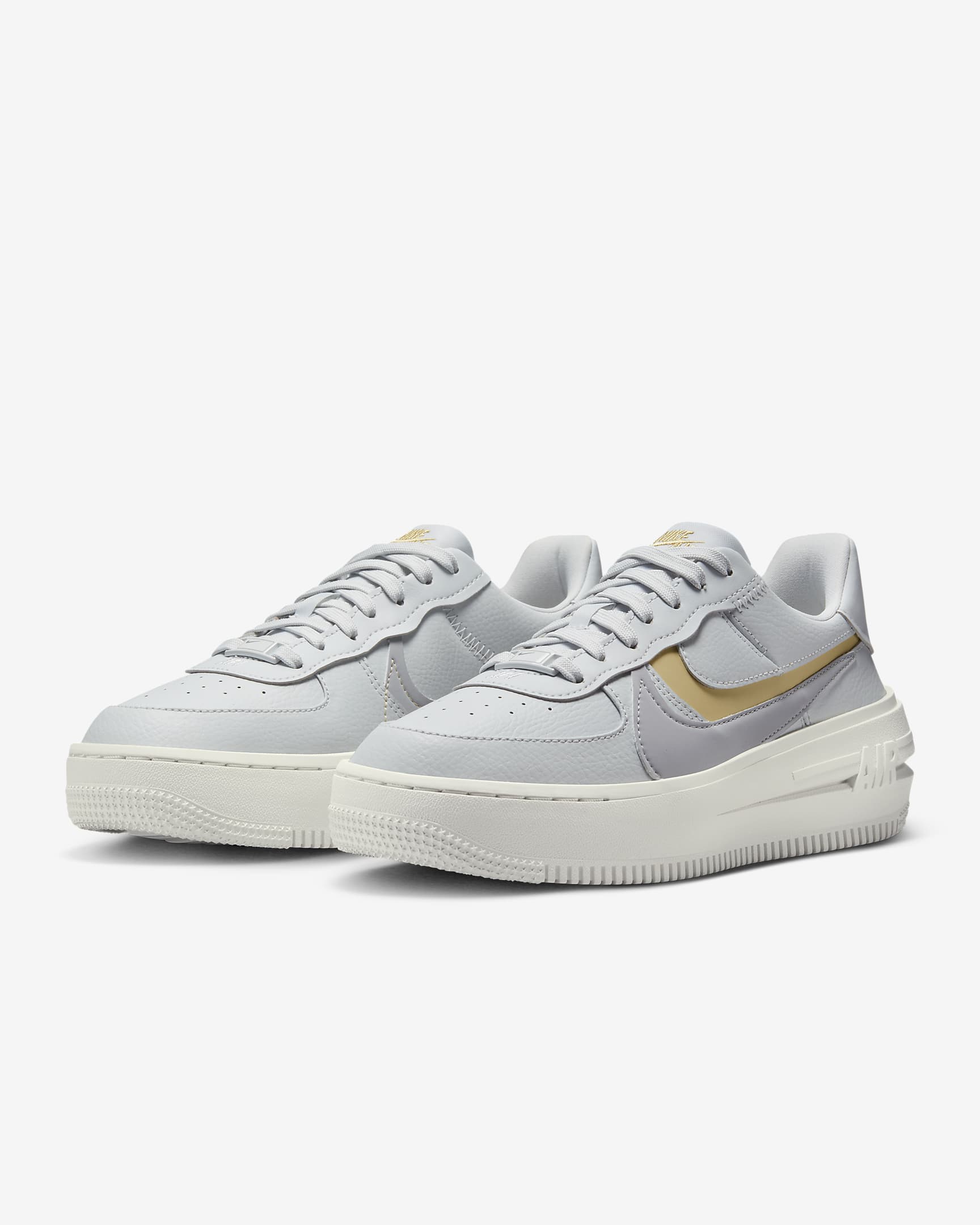 Nike Air Force 1 PLT.AF.ORM Women's Shoes - Photon Dust/Team Gold/Sail/Wolf Grey