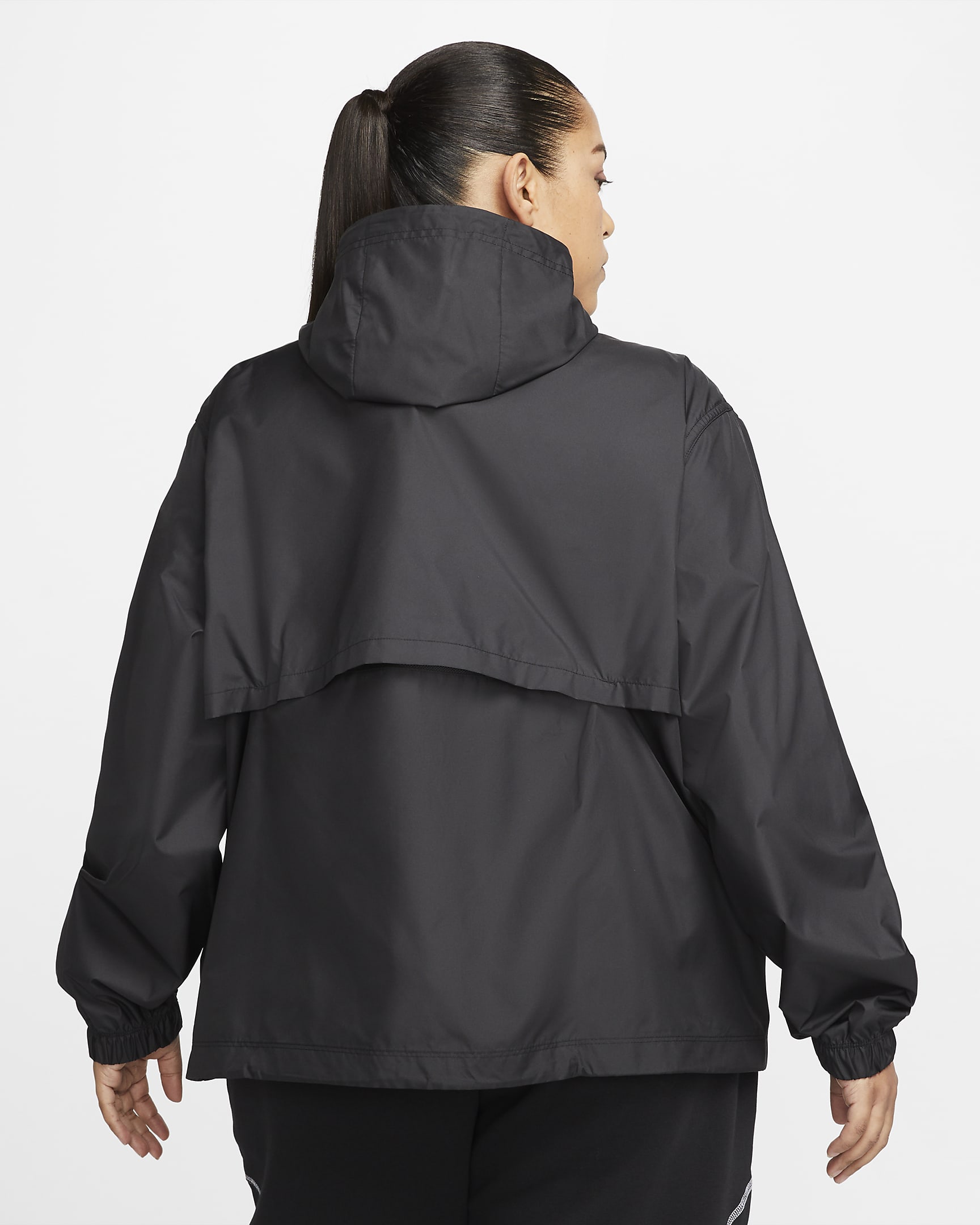 Nike Sportswear Essential Repel Women's Woven Jacket (Plus Size) - Black/White