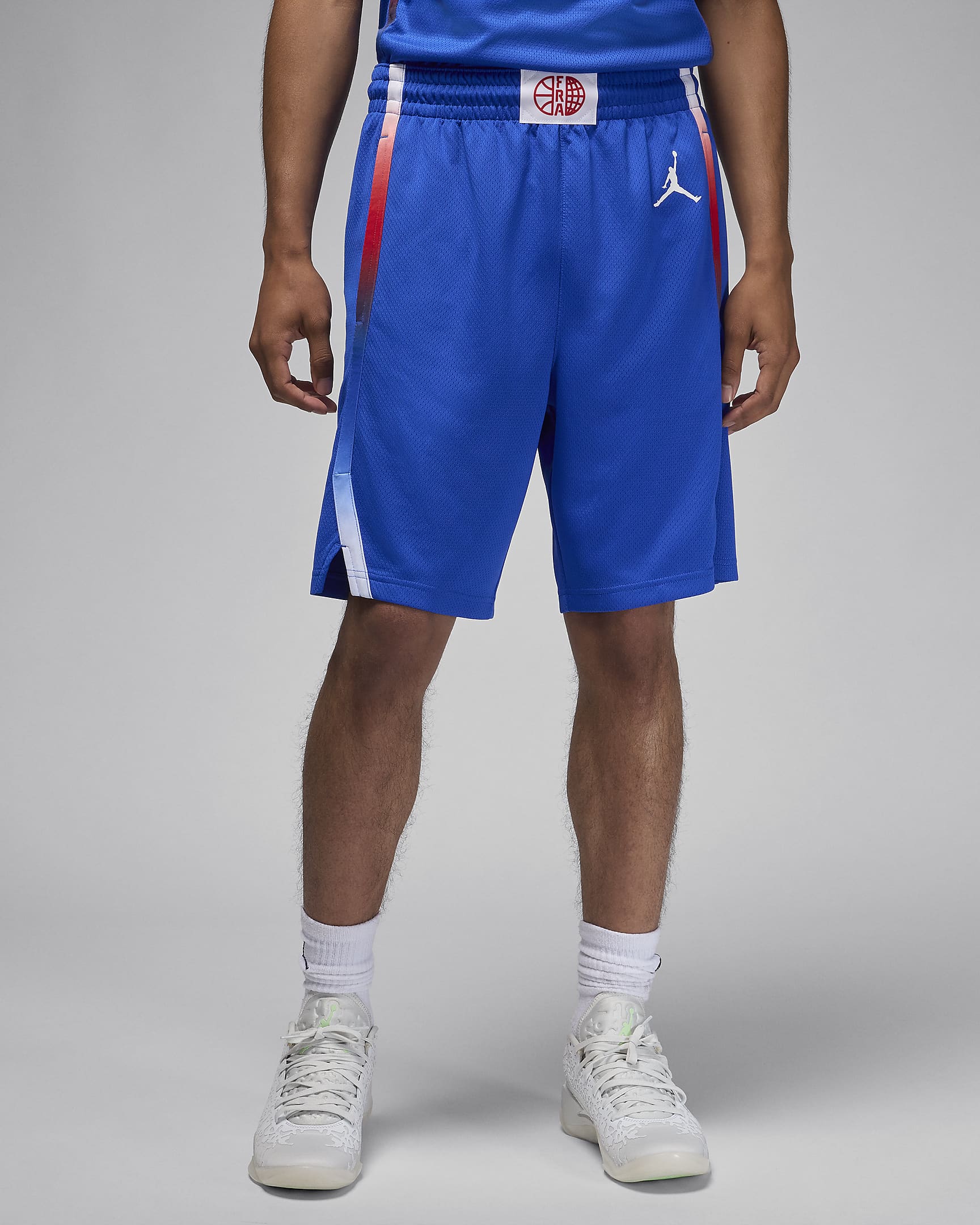 Frankrijk Limited Road Nike basketbalshorts voor heren - Hyper Royal/Wit