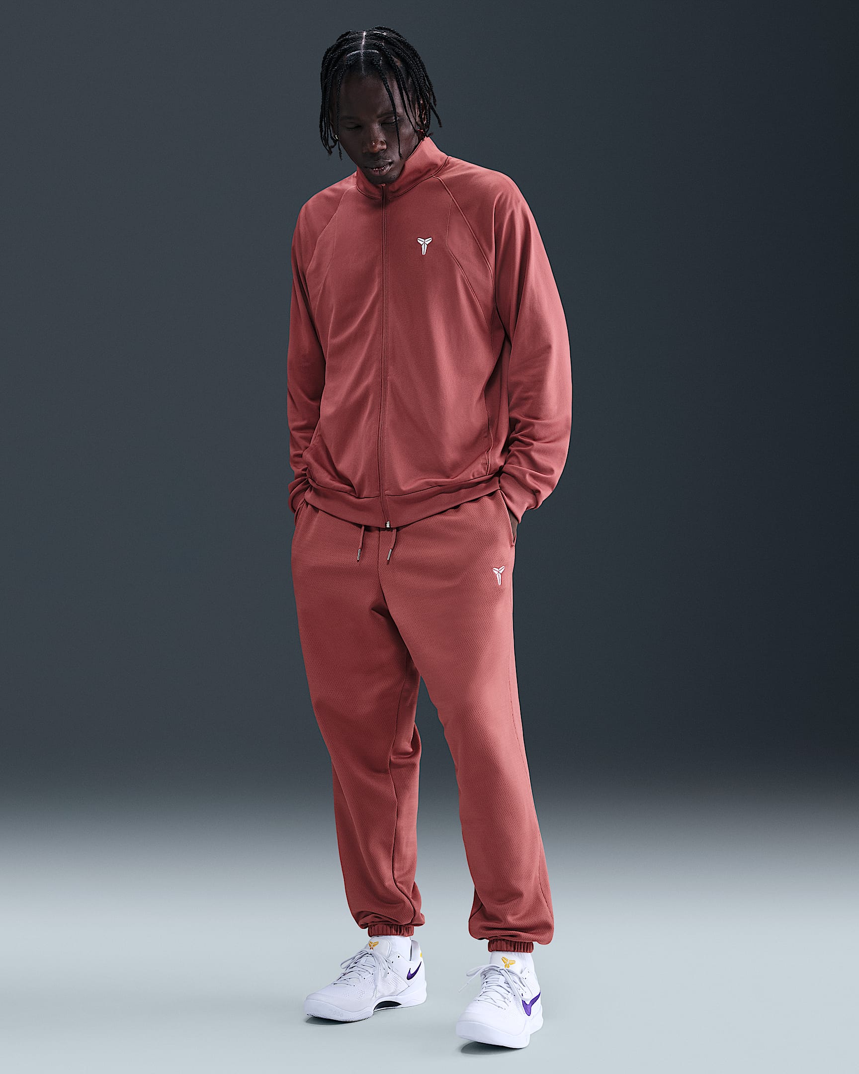 Pantalon de basket Therma-FIT Kobe - Canyon Rust/Blanc