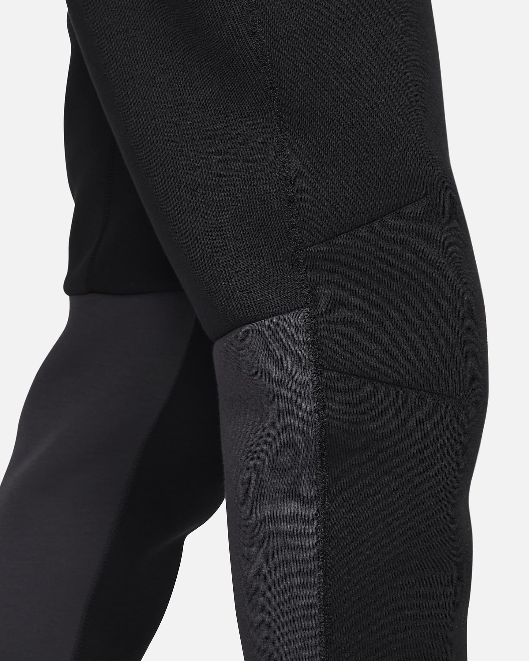 Pantalon de jogging Nike Sportswear Tech Fleece pour homme - Noir/Dark Smoke Grey/Light Crimson