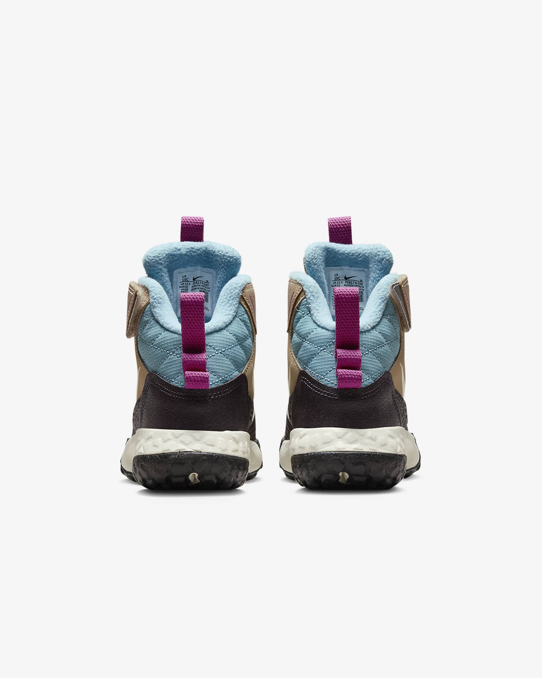 Botas para niños de preescolar Nike Terrascout - Cáñamo/Burdeos ceniza/Denim turquesa/Marfil pálido