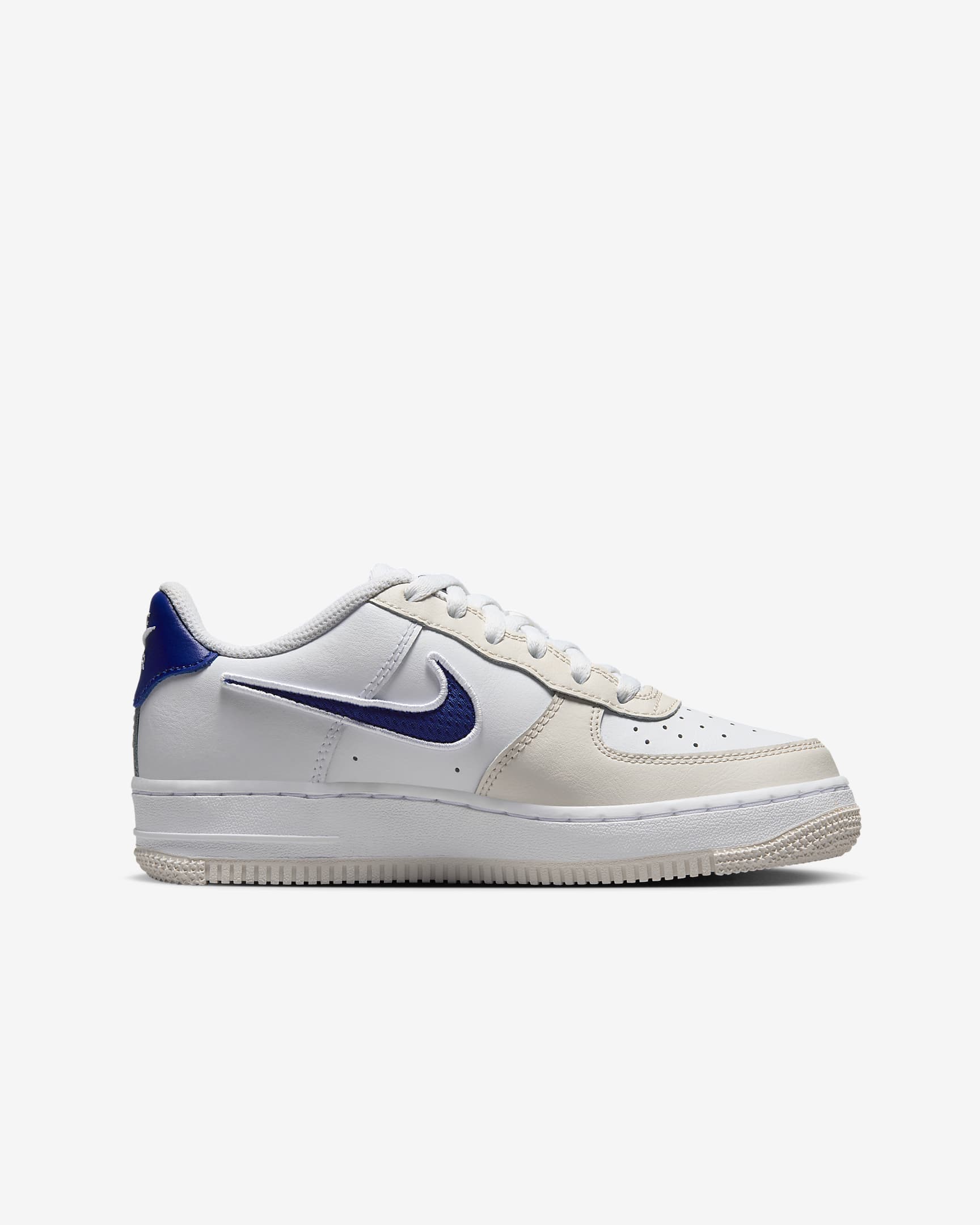 Nike Air Force 1 LV8 Older Kids' Shoes - White/Gym Red/White/Deep Royal Blue