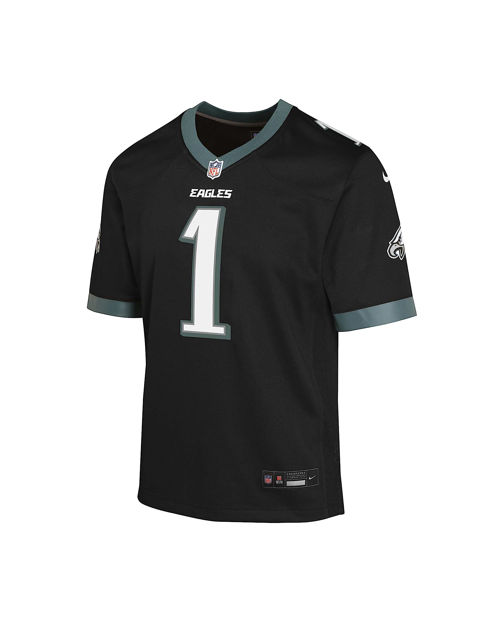 Jalen Hurts Philadelphia Eagles Big Kids' Nike Dri-FIT NFL Football Jersey - Black