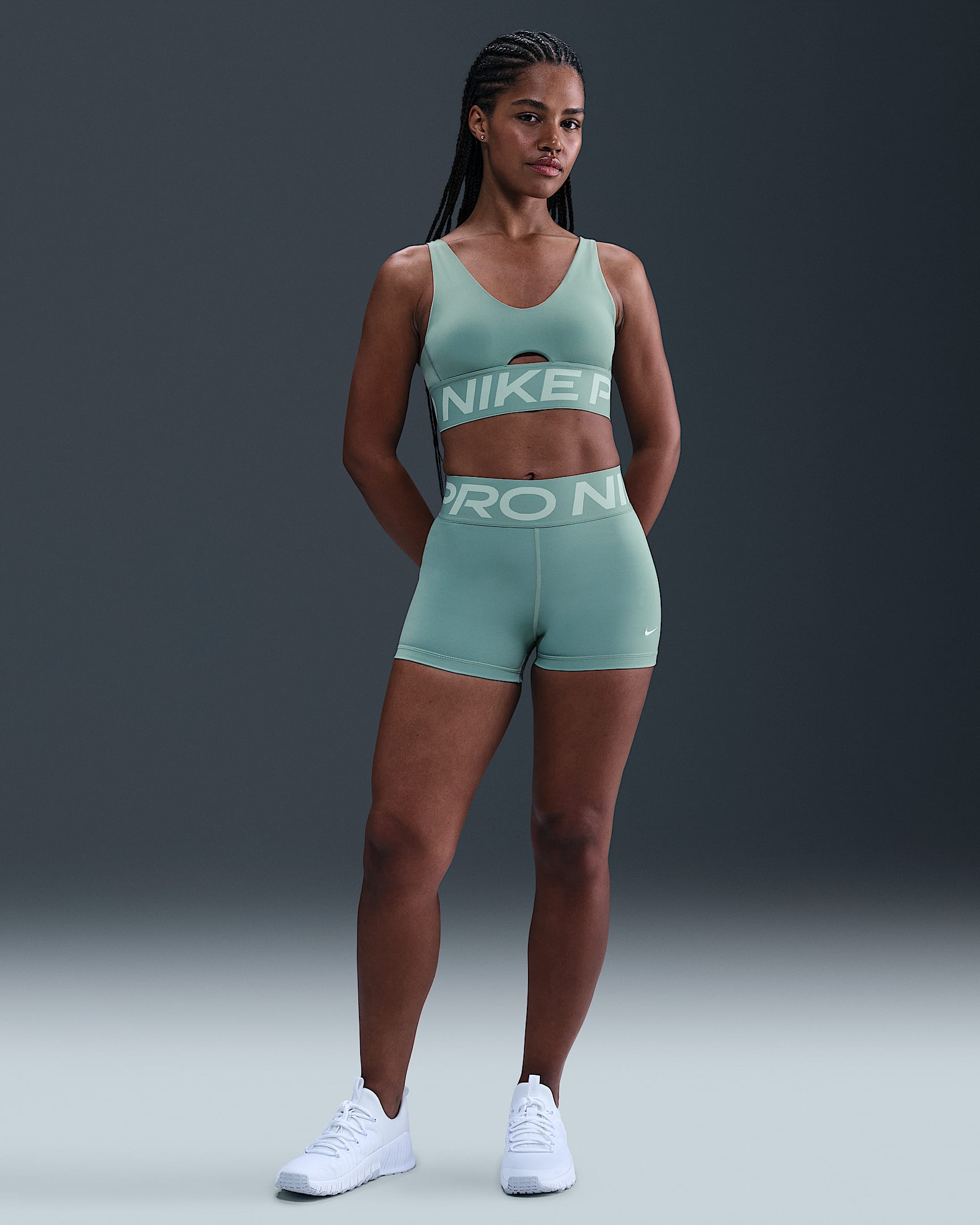 Nike Pro Sculpt Women's High-Waisted 7.5cm (approx.) Biker Shorts - Cannon/White