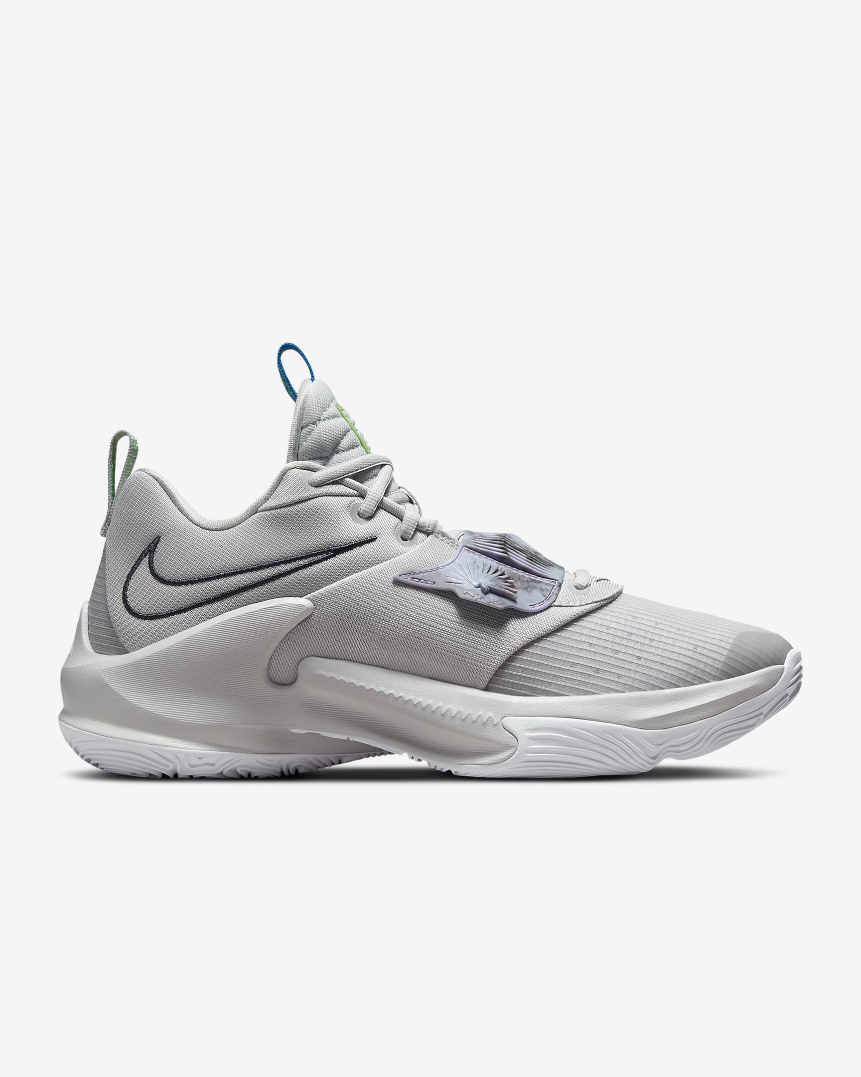 Freak 3 Basketball Shoes - Grey Fog/Light Green Spark/White/Cave Purple