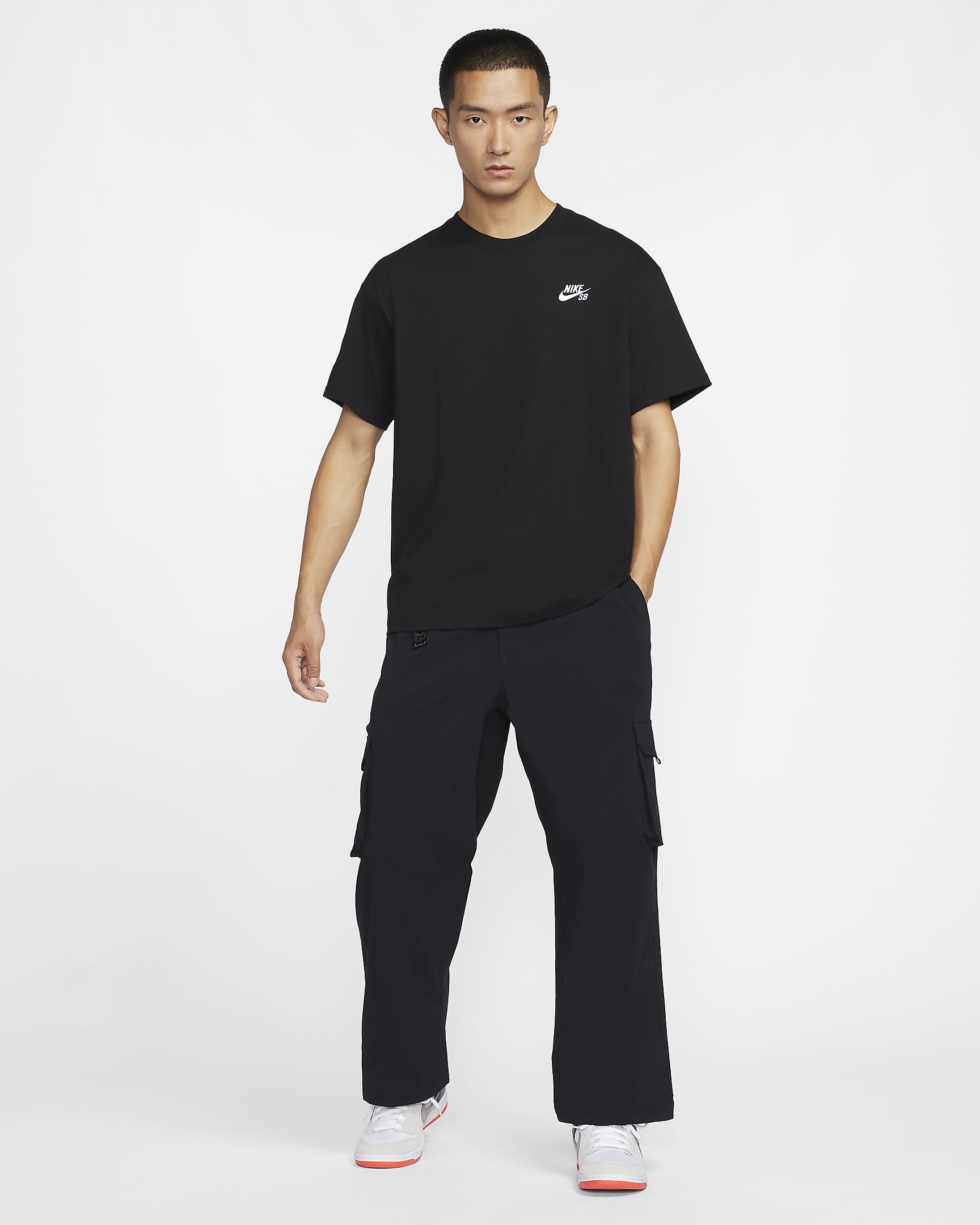 Nike SB Kearny Cargo Skate Trousers - Black/White