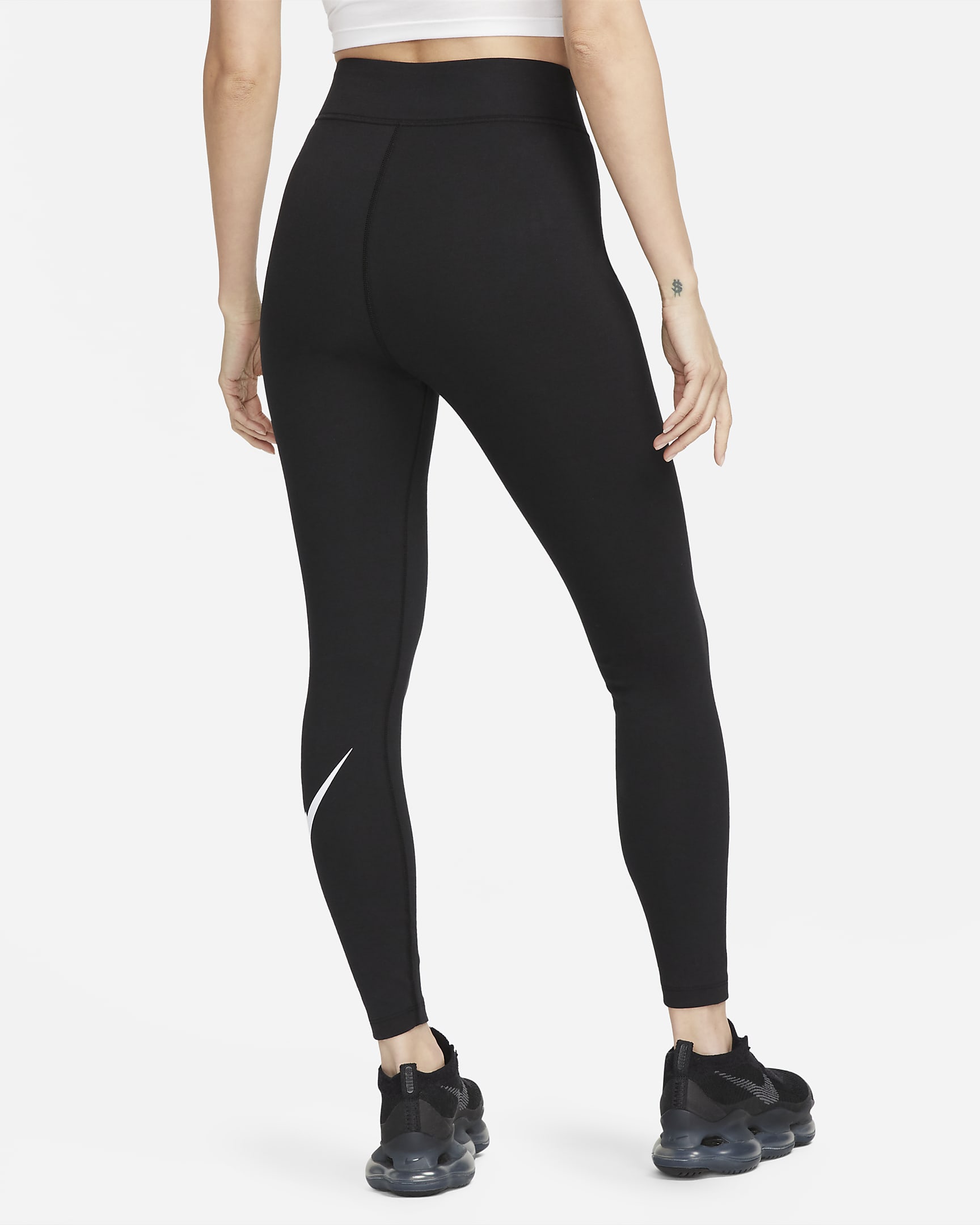 Nike Sportswear Classics Women's High-Waisted Graphic Leggings - Black/White