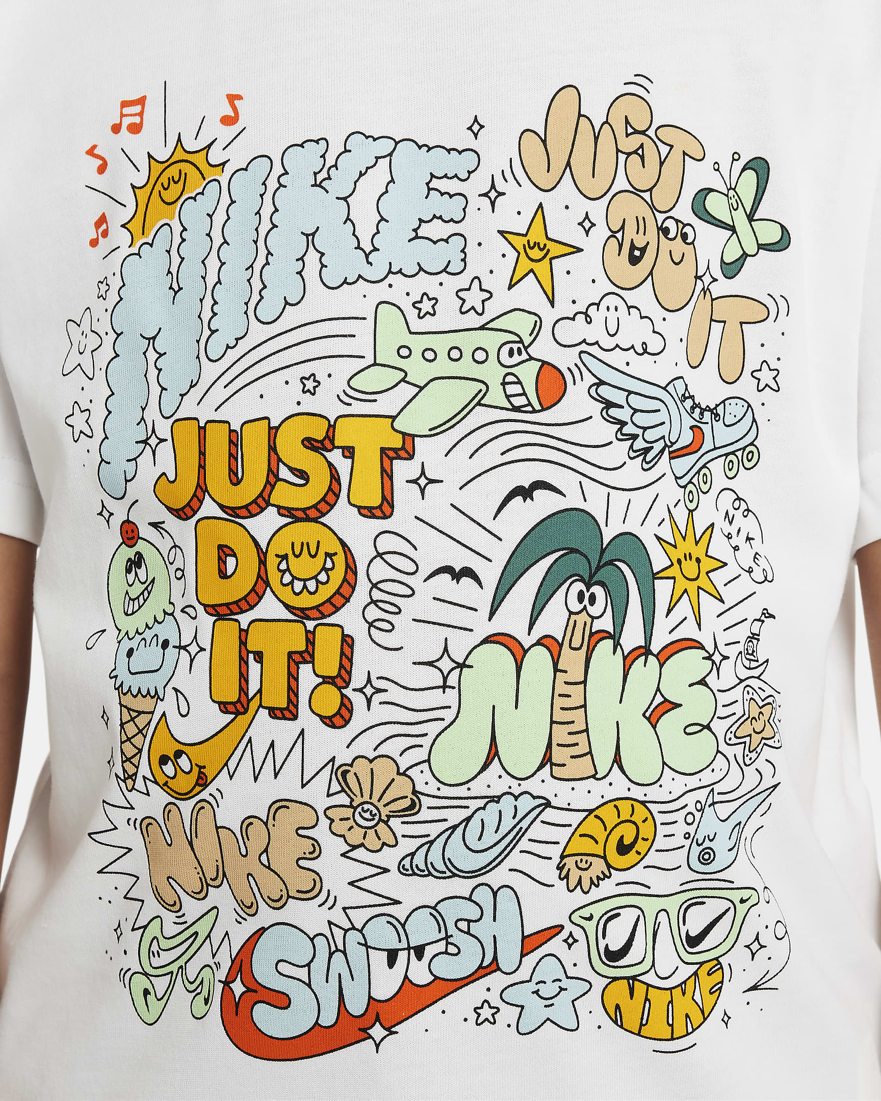 Nike Little Kids' Doodlevision T-Shirt - White