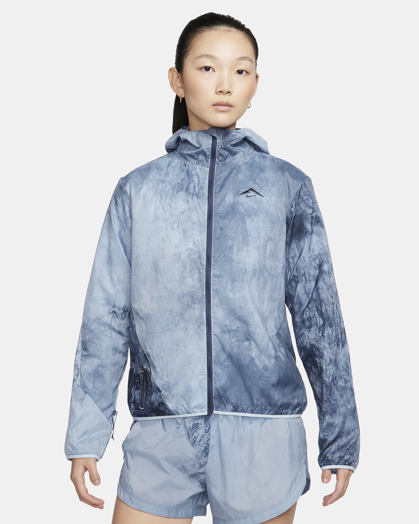 Nike Trail Women's Repel Running Jacket - Light Armoury Blue/Thunder Blue/Thunder Blue