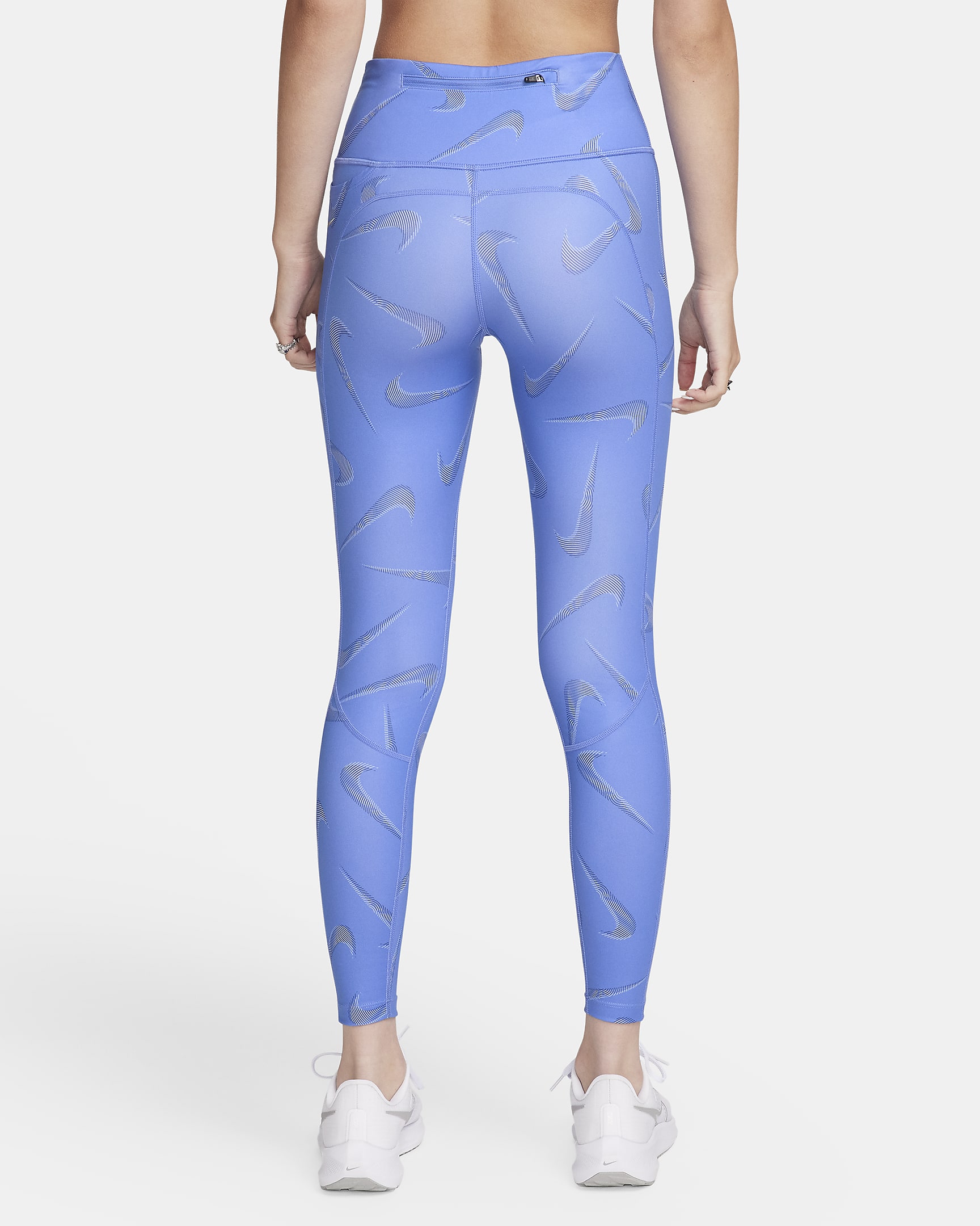 Nike Fast Swoosh Women's MidRise 7/8 Printed Running Leggings with