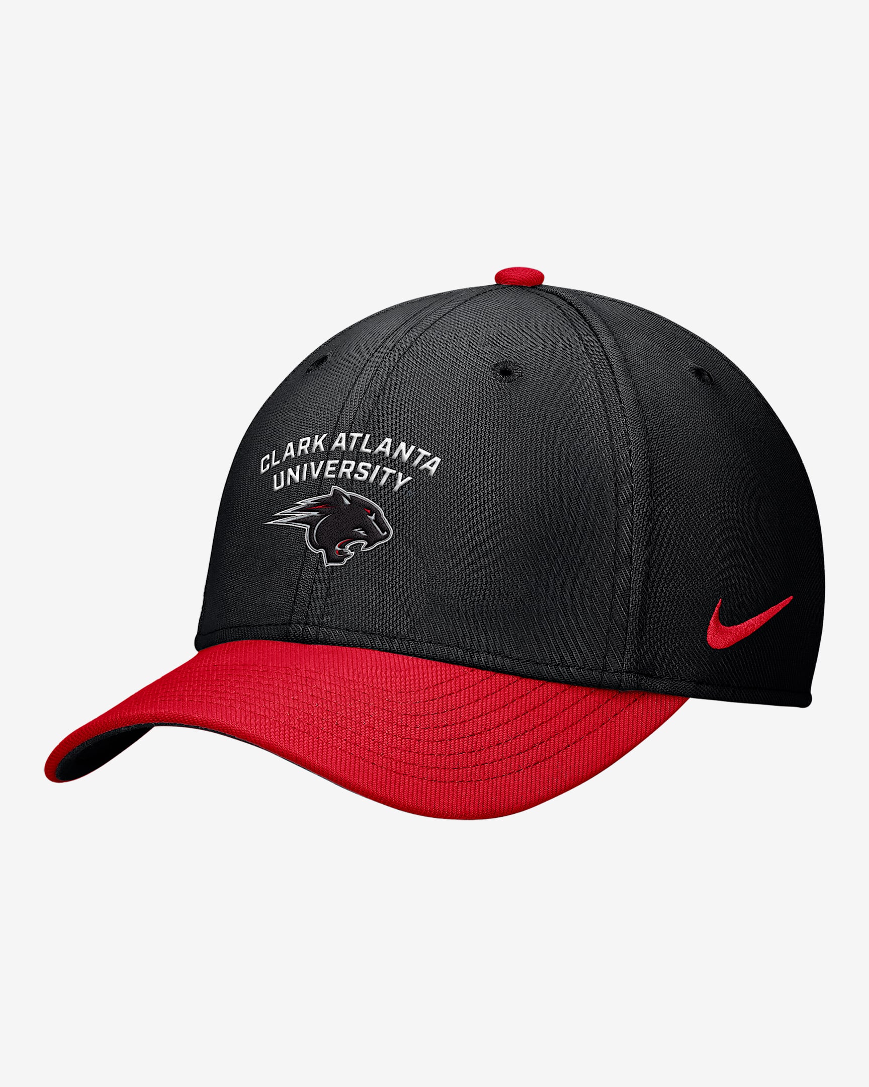 Gorra Dri-FIT SwooshFlex Nike Rise College (Clark Atlanta University) - Negro