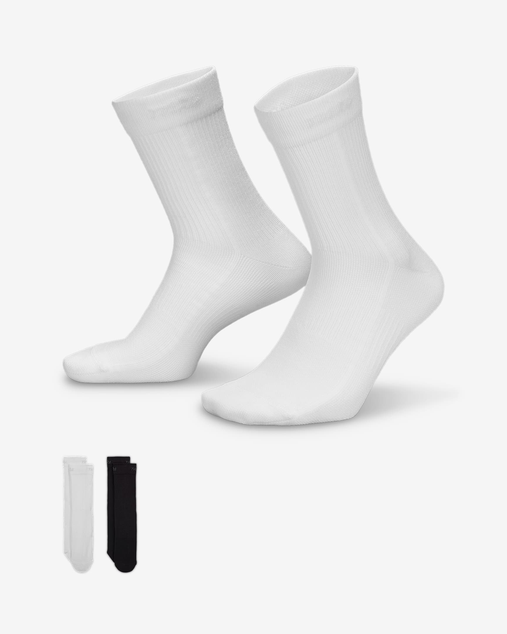 Nike Everyday Plus Women's Lightweight Crew Socks (2-Pair) - Multi-Color