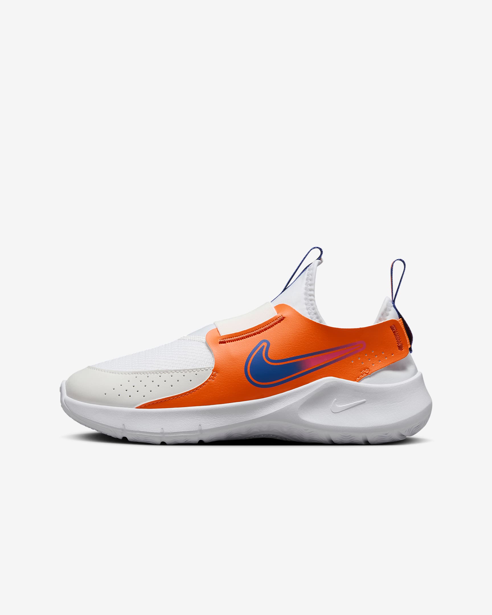 Chaussure de running sur route Nike Flex Runner 3 pour ado - Blanc/Total Orange/Team Orange/Astronomy Blue