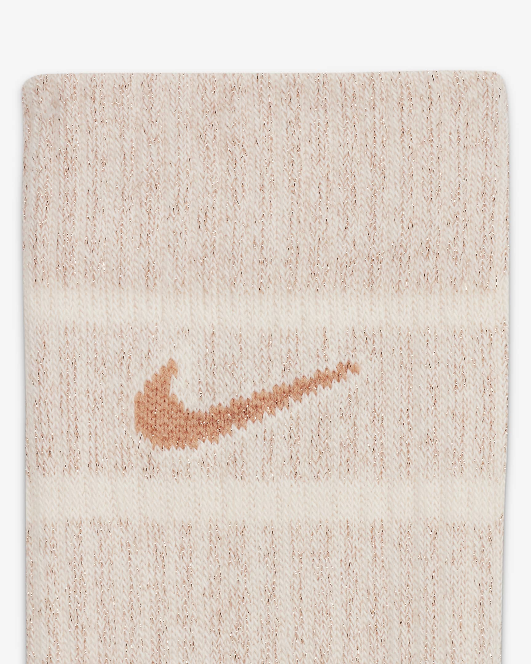 Chaussettes mi-mollet métallisées Nike Everyday Essential (1 paire) - Guava Ice/Metallic Copper/Amber Brown