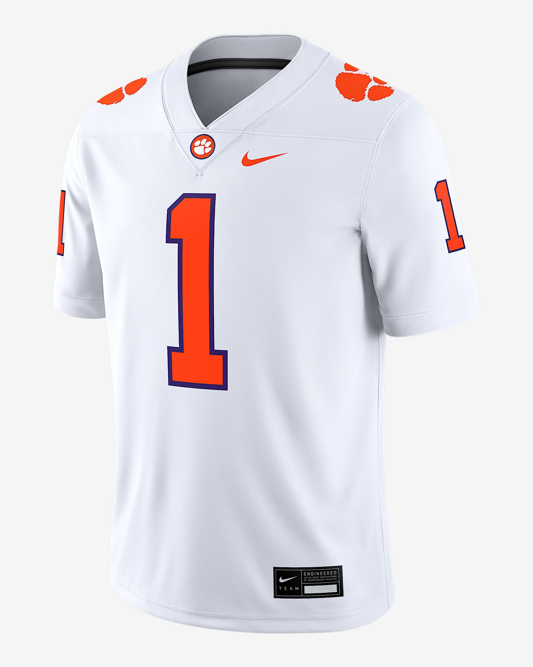 Clemson Men's Nike Dri-FIT College Game Jersey - White