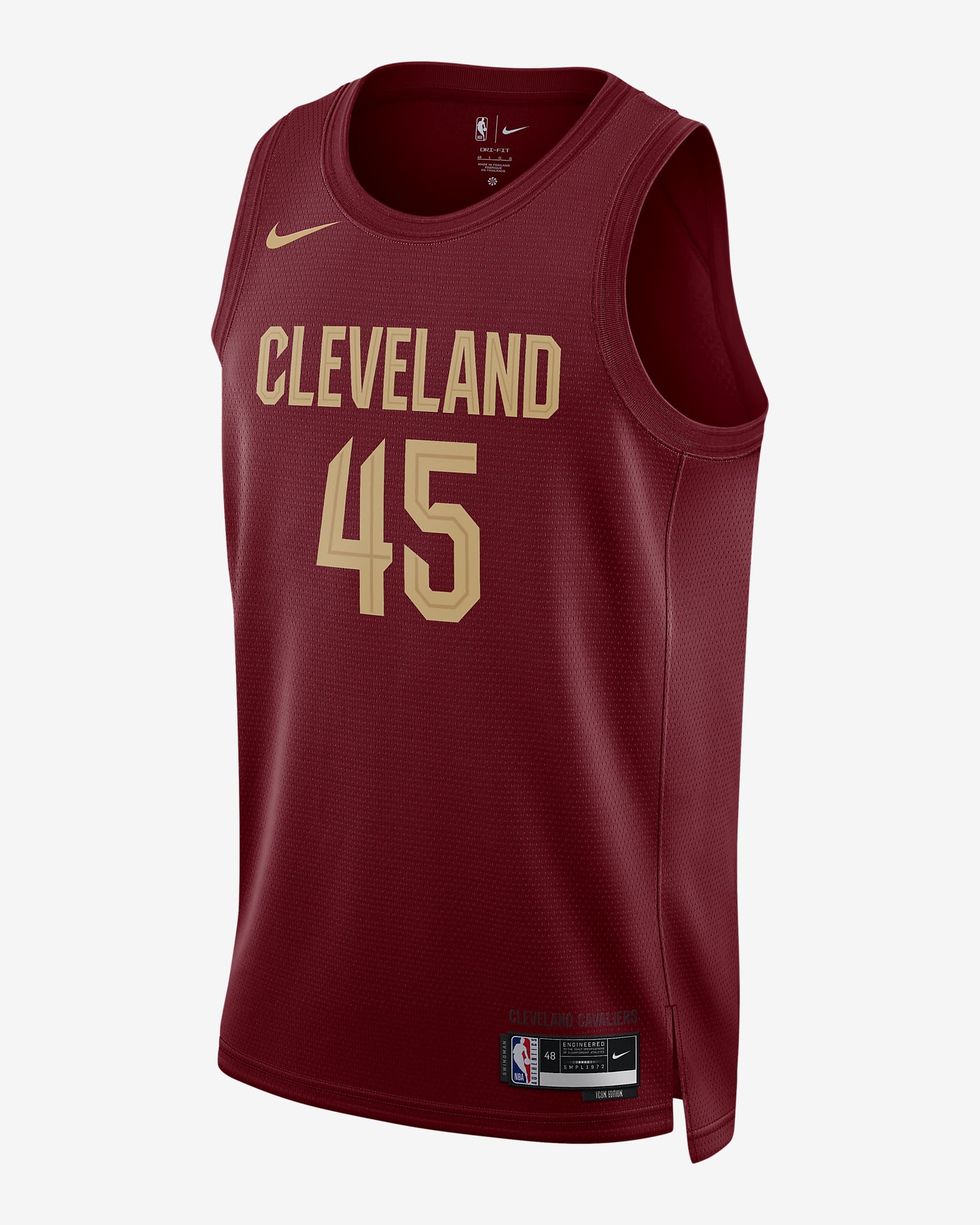 Cleveland Cavaliers Icon Edition 2022/23 Nike Dri-FIT Swingman NBA-jersey voor heren - Team Red