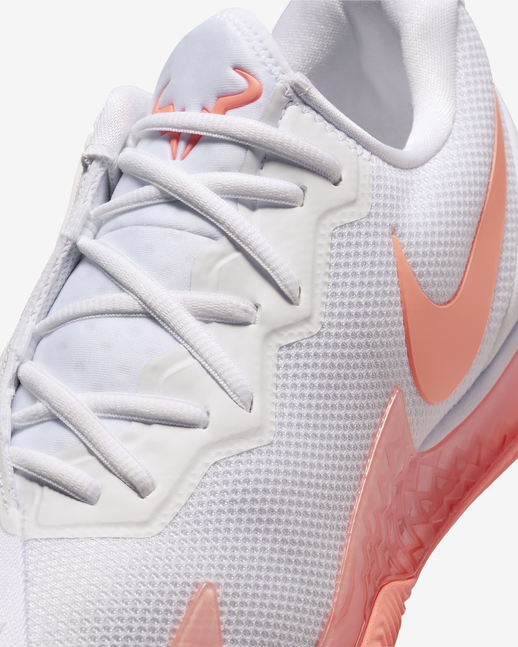 NikeCourt Air Zoom Vapor Cage 4 Rafa Men's Clay Tennis Shoes - White/White/Bright Mango