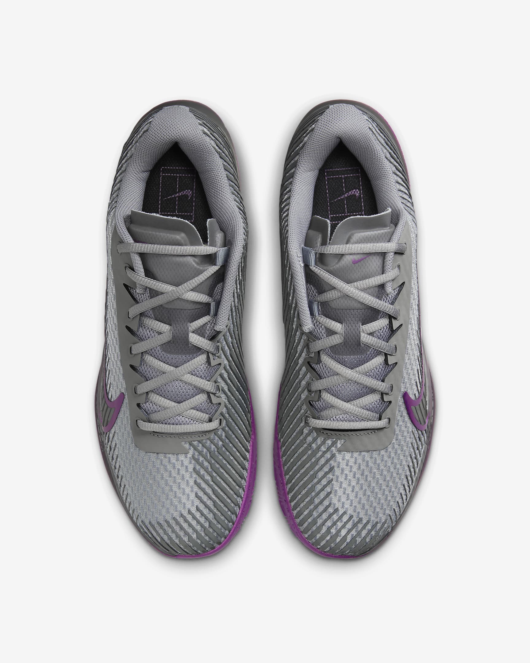 NikeCourt Air Zoom Vapor 11 Sabatilles de tennis per a terra batuda - Home - Smoke Grey/Dark Smoke Grey/Sangria/Negre