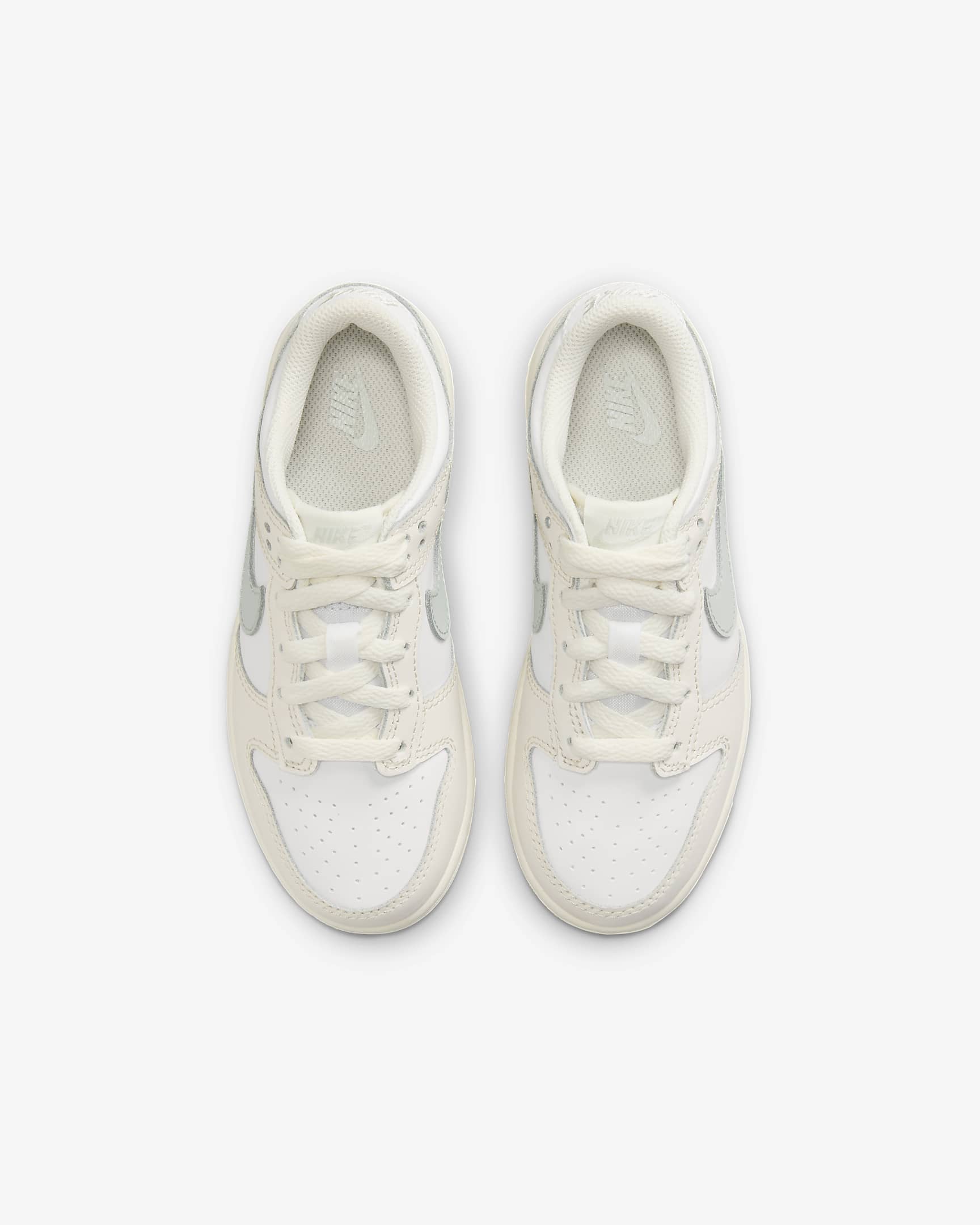 Nike Dunk Low Younger Kids' Shoes - White/Phantom/Light Silver
