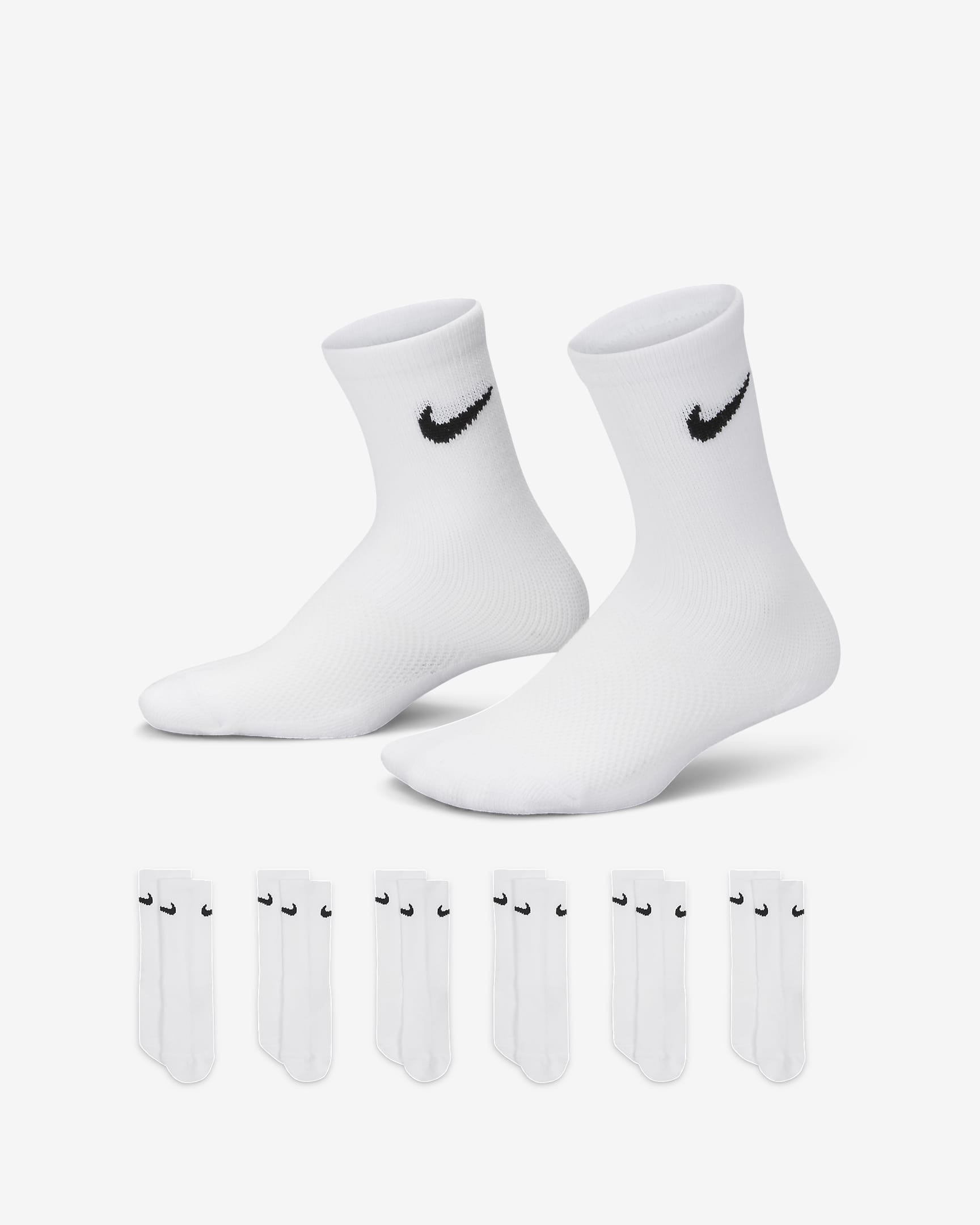 Caja de conjunto de calcetas de malla y amortiguación Nike para niños ...