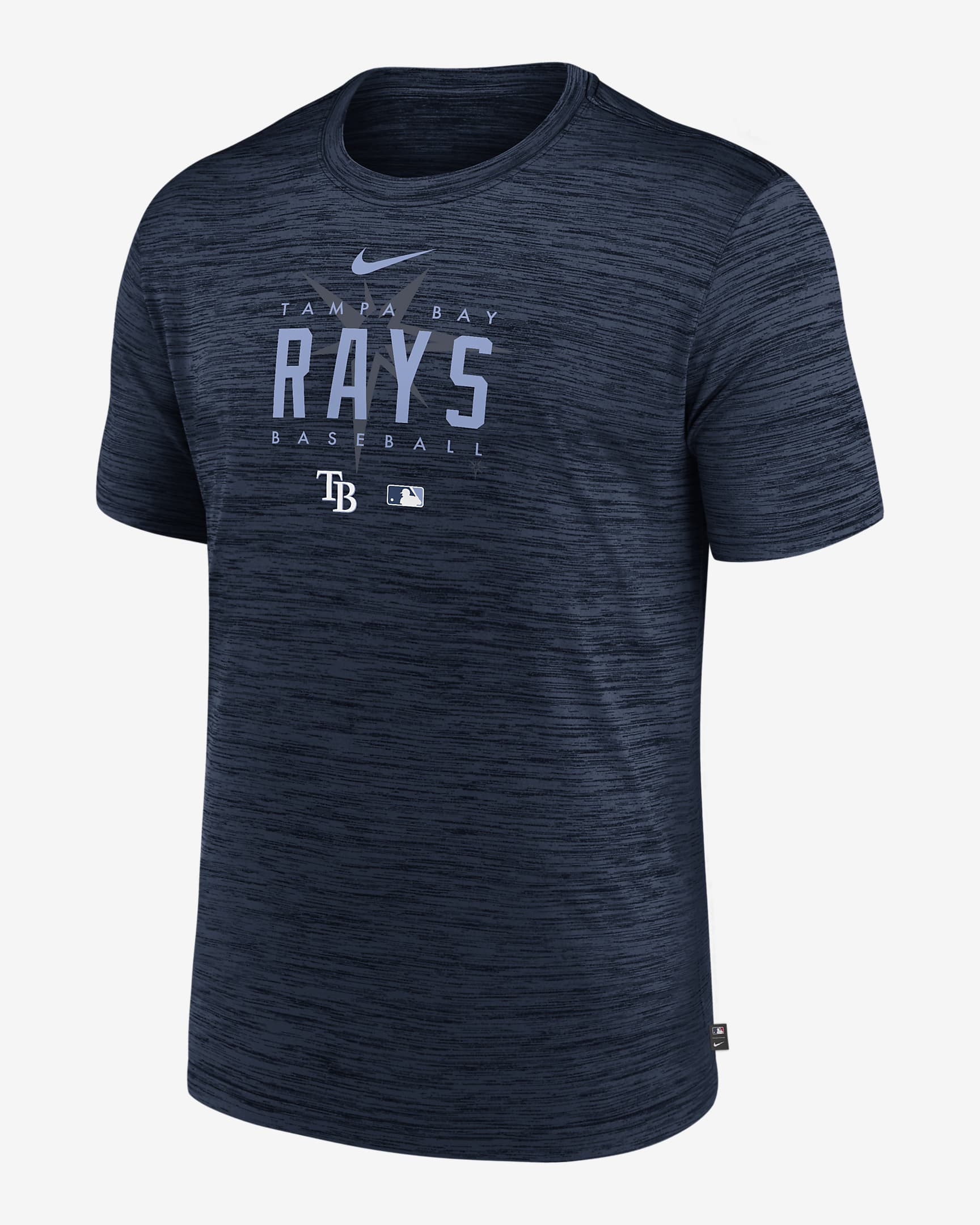 Playera para hombre Nike Dri-FIT Velocity Practice (MLB Tampa Bay Rays ...