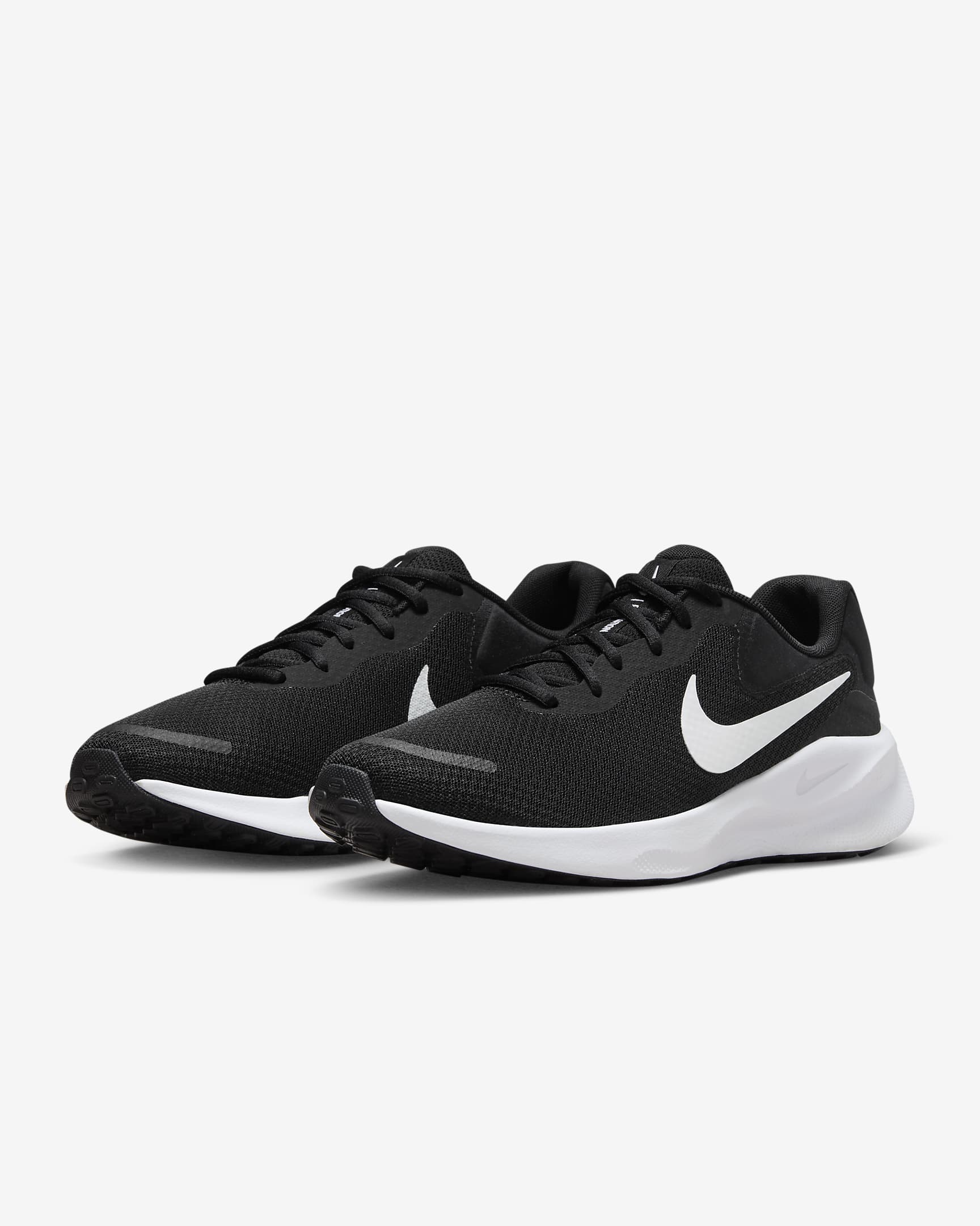 Tenis para correr en pavimento para hombre Nike Revolution 7 - Negro/Blanco