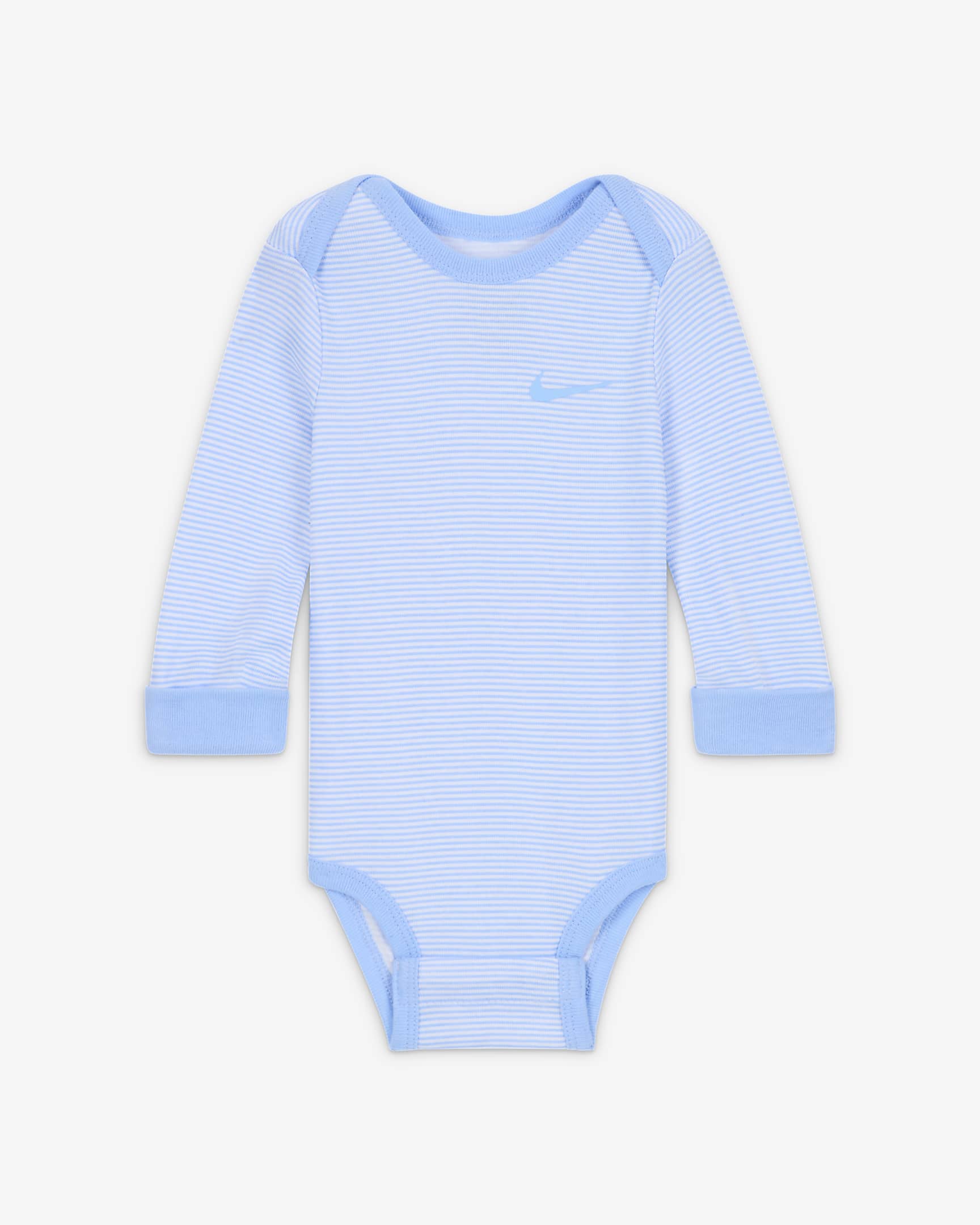 Nike Baby Essentials Baby (0-9M) Long Sleeve Bodysuits (3 Pack) - Cobalt Bliss