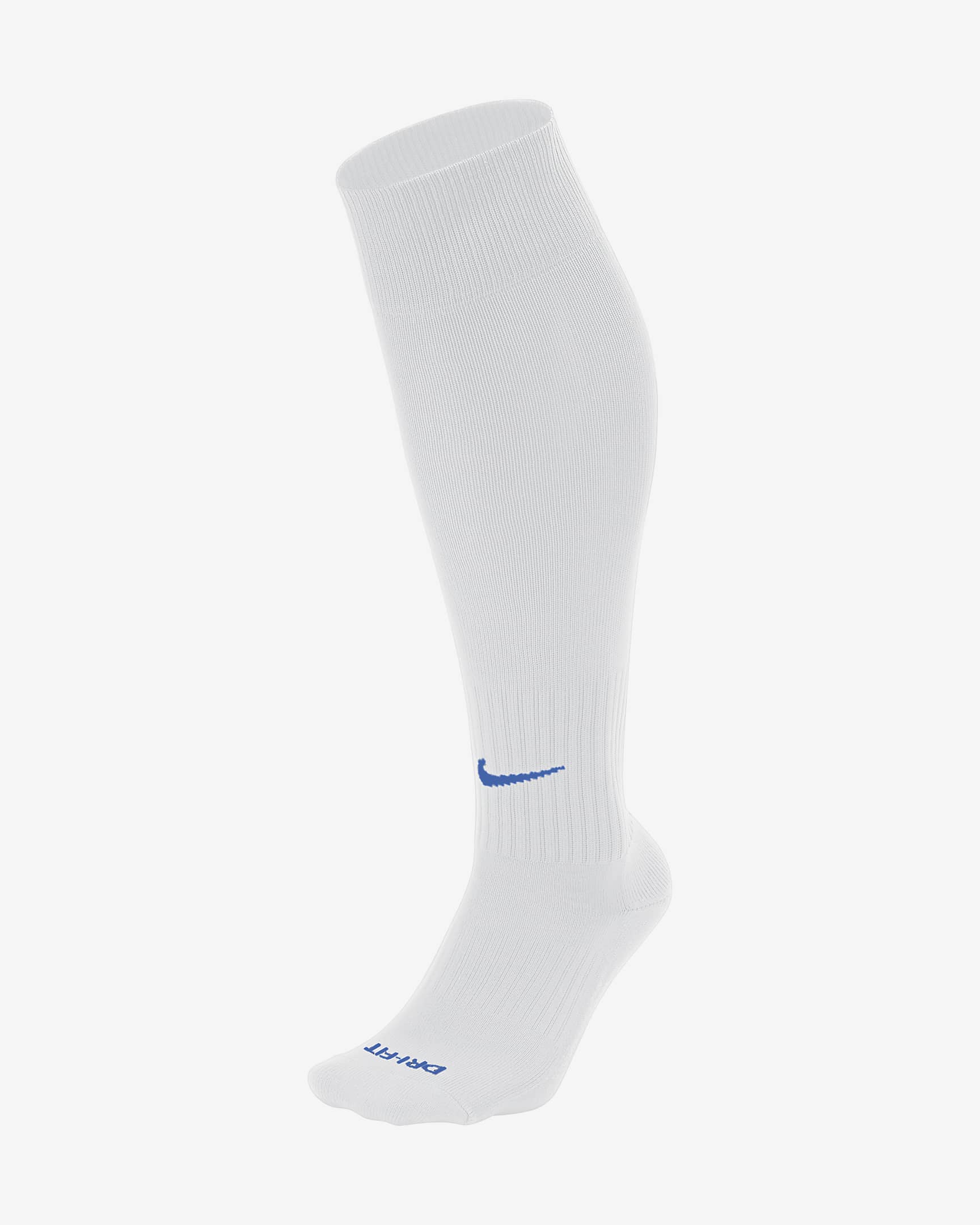 Nike Classic 2 Cushioned Over-the-Calf Socks - White/Royal Blue