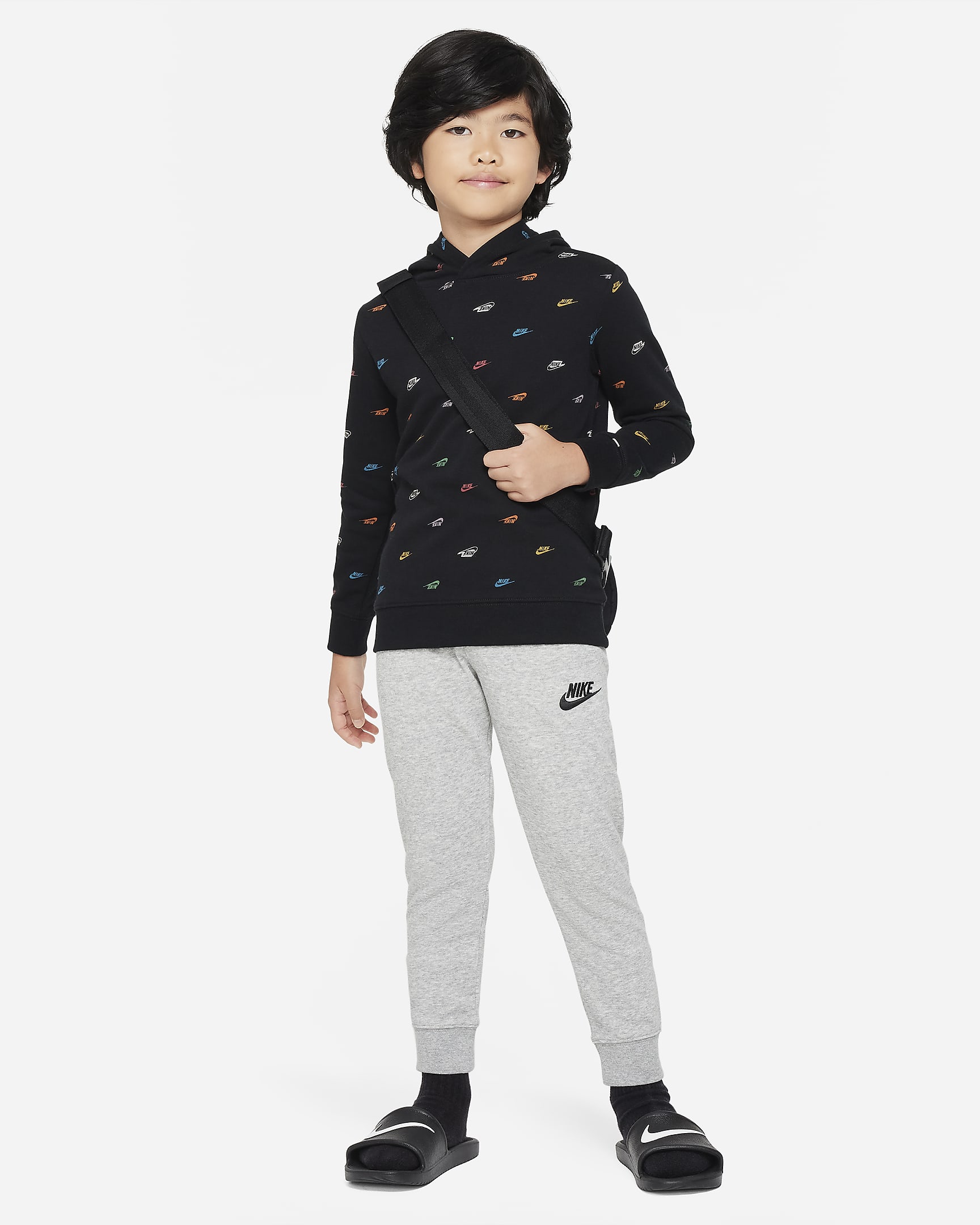 Nike Younger Kids' Monogram Hoodie and Trousers Set. Nike LU