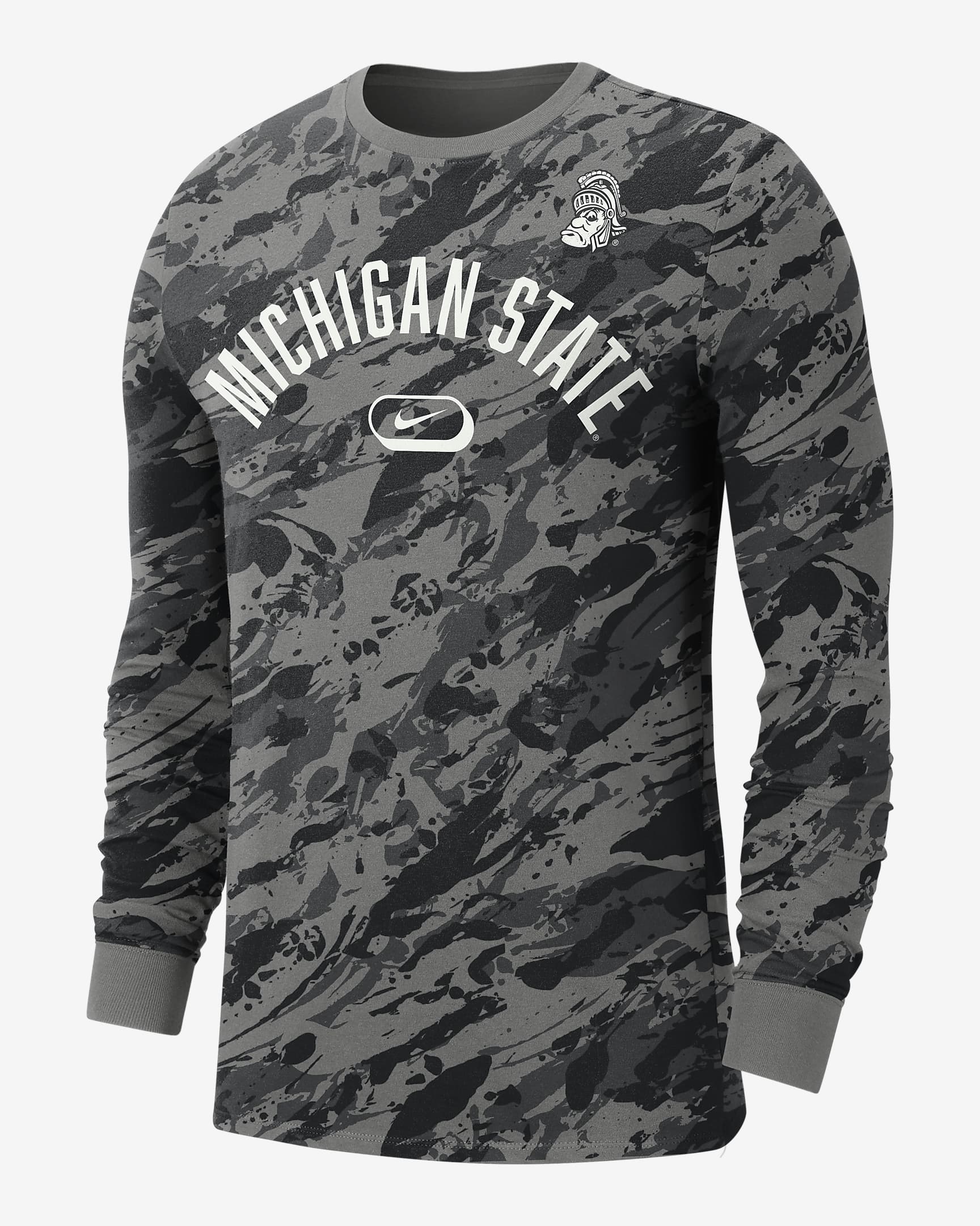 Michigan State Men's Nike College Crew-Neck Long-Sleeve T-Shirt. Nike.com