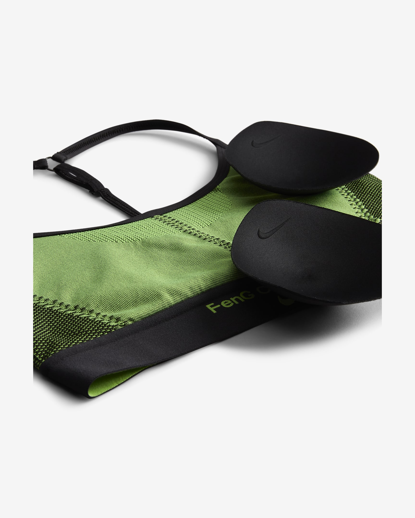 Dámská podprsenka Nike x Feng Chen Wang - Černá/Action Green