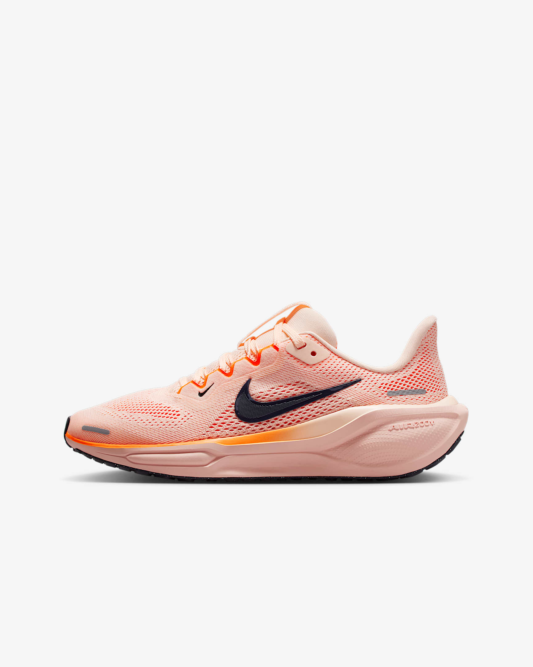 Nike Pegasus 41 Big Kids' Road Running Shoes - Crimson Tint/Washed Coral/Total Orange/Gridiron