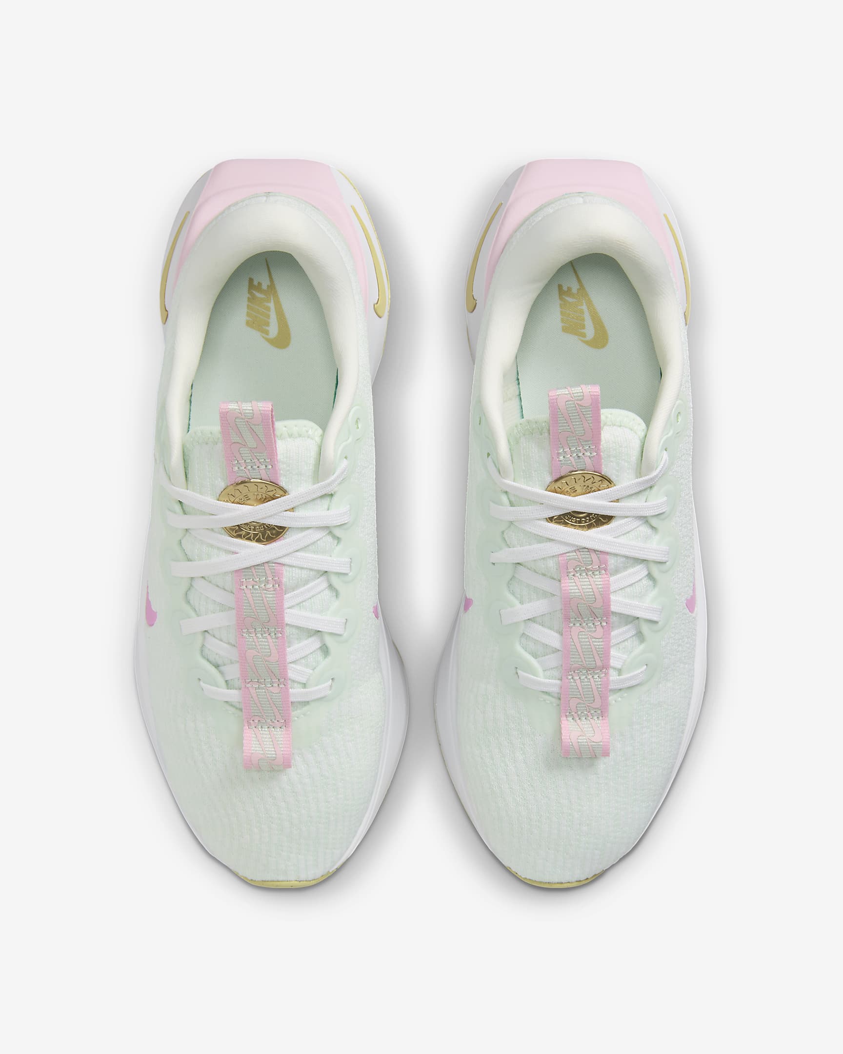 Tenis de caminata para mujer Nike Motiva - Blanco/Blanco/Oro team/Escarcha verde