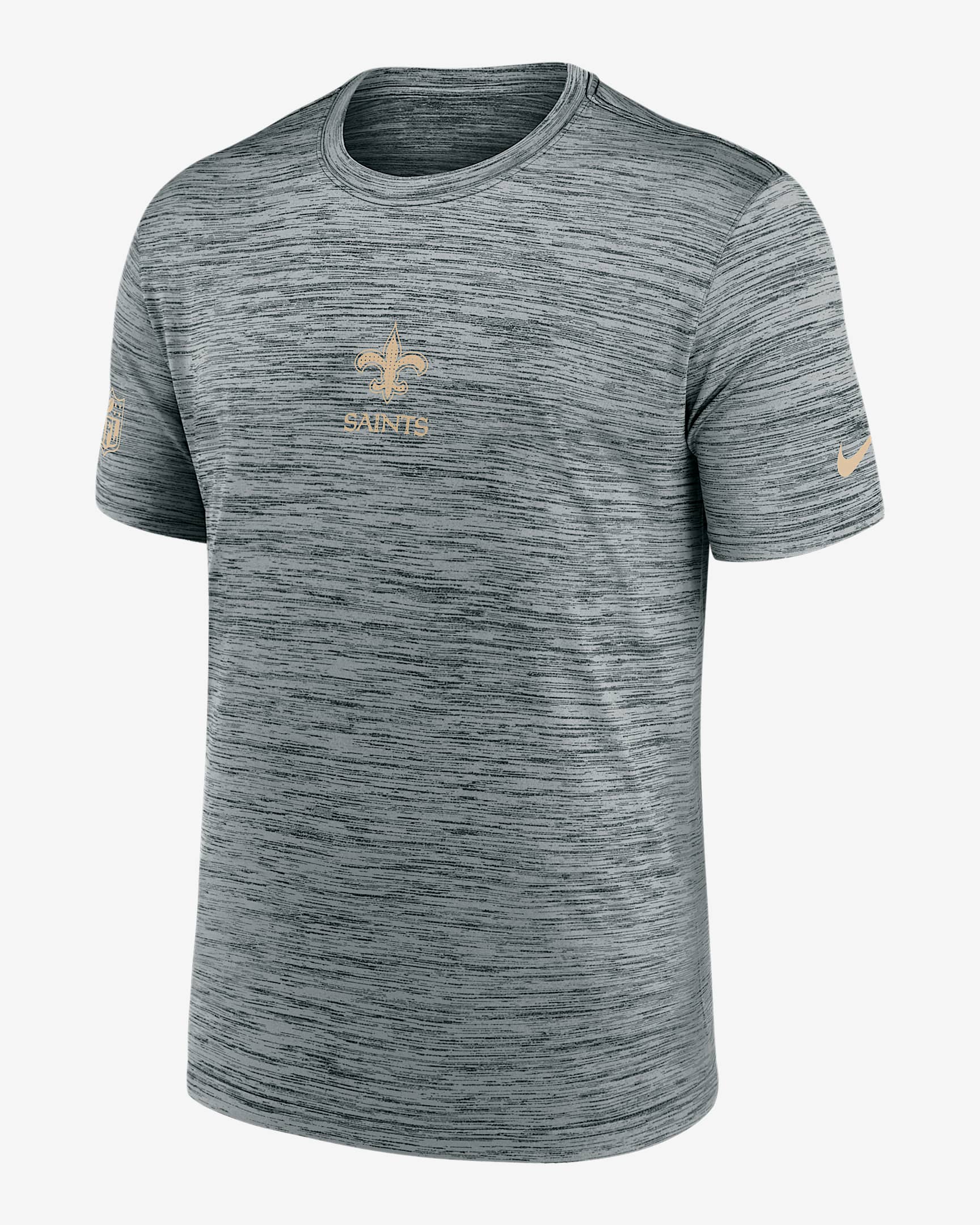 New Orleans Saints Sideline Team Issue Velocity Men's Nike Dri-FIT NFL T-Shirt - Grey