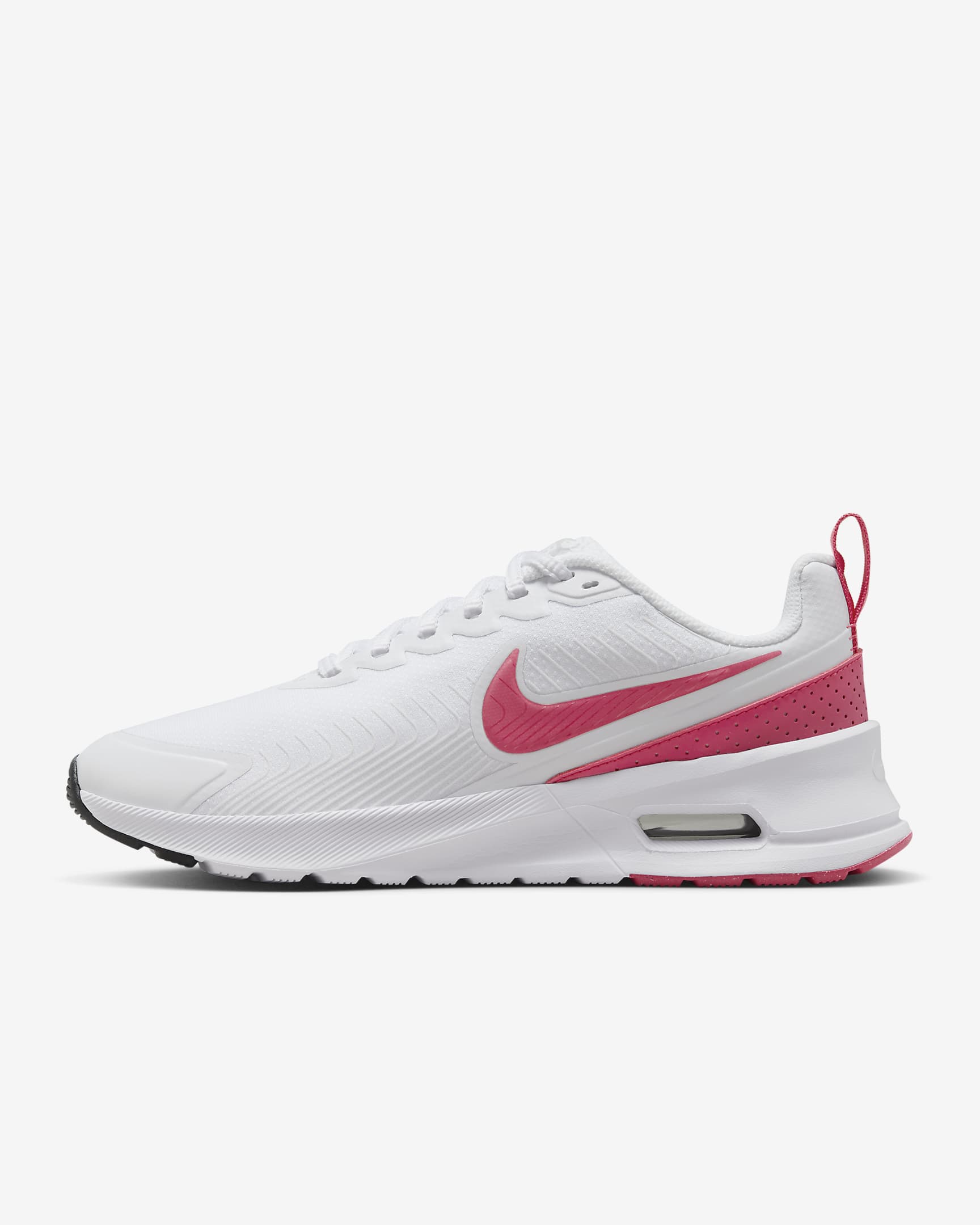 Chaussure Nike Air Max Nuaxis pour femme - Blanc/Noir/Comet Red/Aster Pink