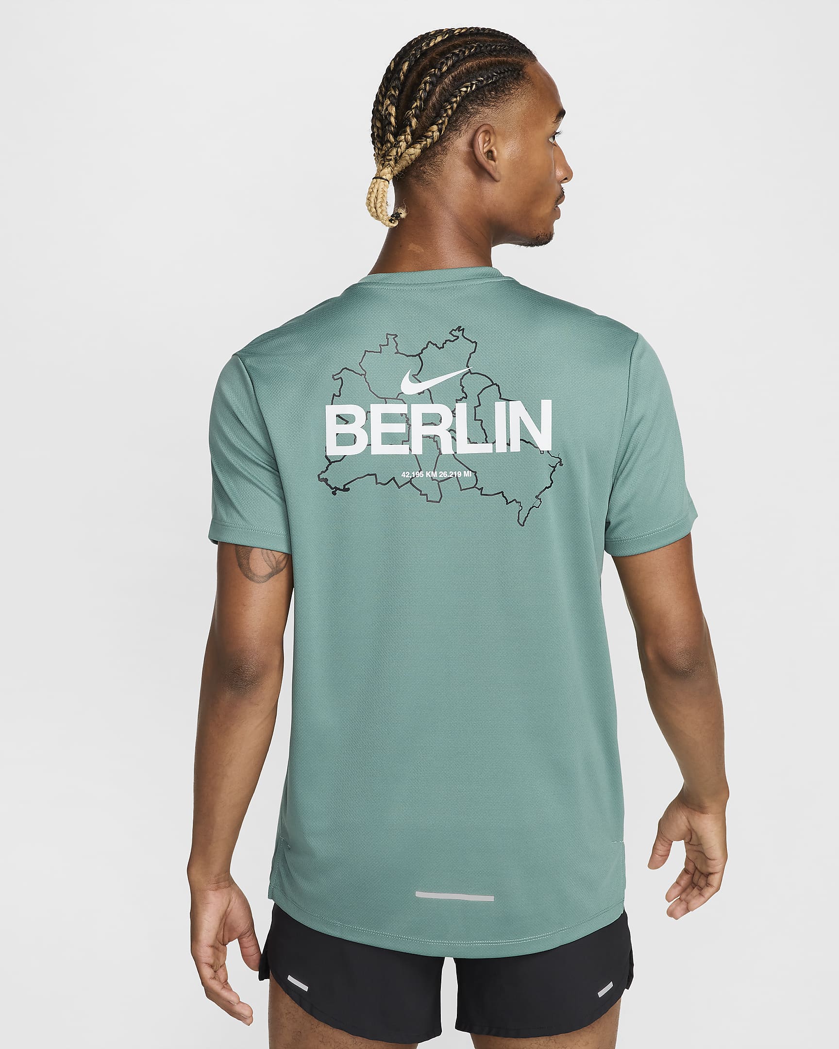 Nike Miler Kurzarm-Laufoberteil (Herren) - Bicoastal