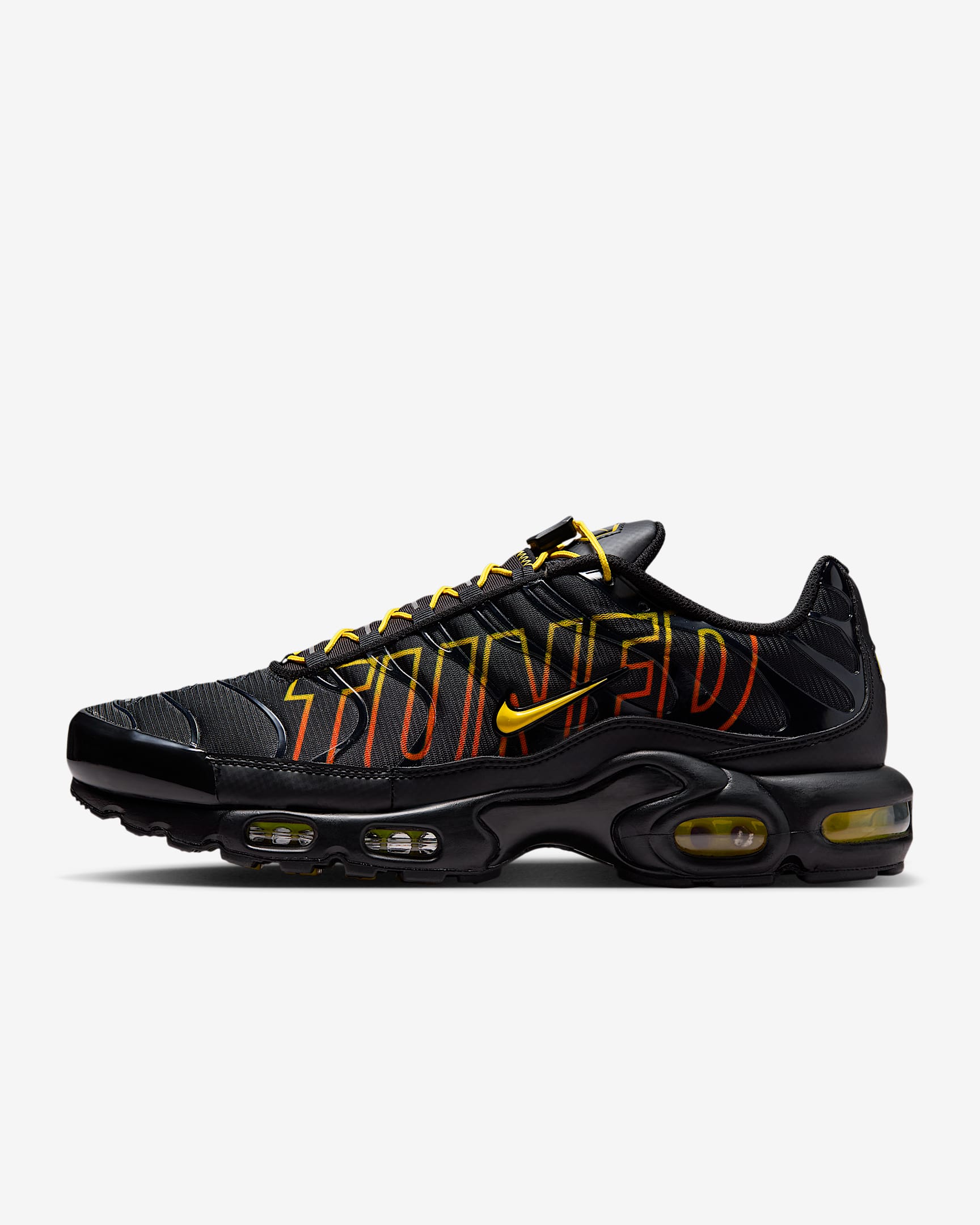 Sapatilhas Nike Air Max Plus para homem - Preto/Preto/Laranja Safety/Lightning